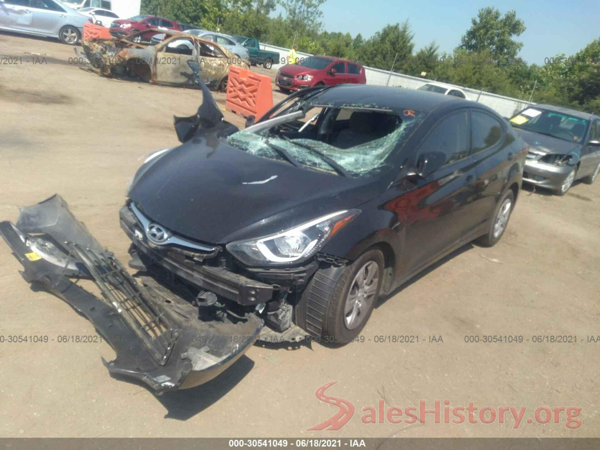 5NPDH4AE2GH695185 2016 HYUNDAI ELANTRA