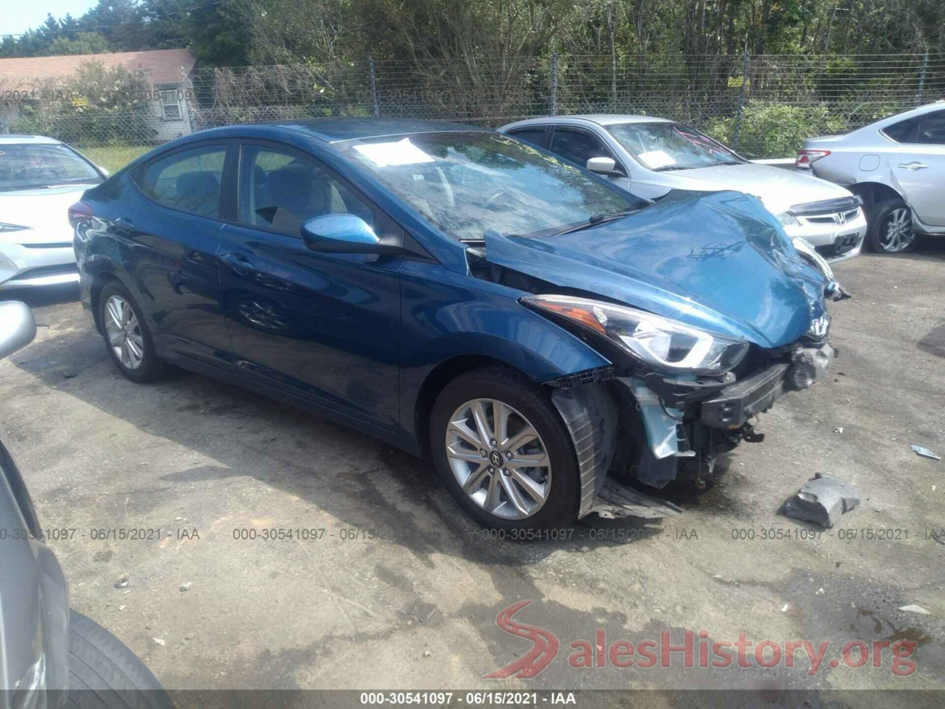 KMHDH4AE8GU606950 2016 HYUNDAI ELANTRA