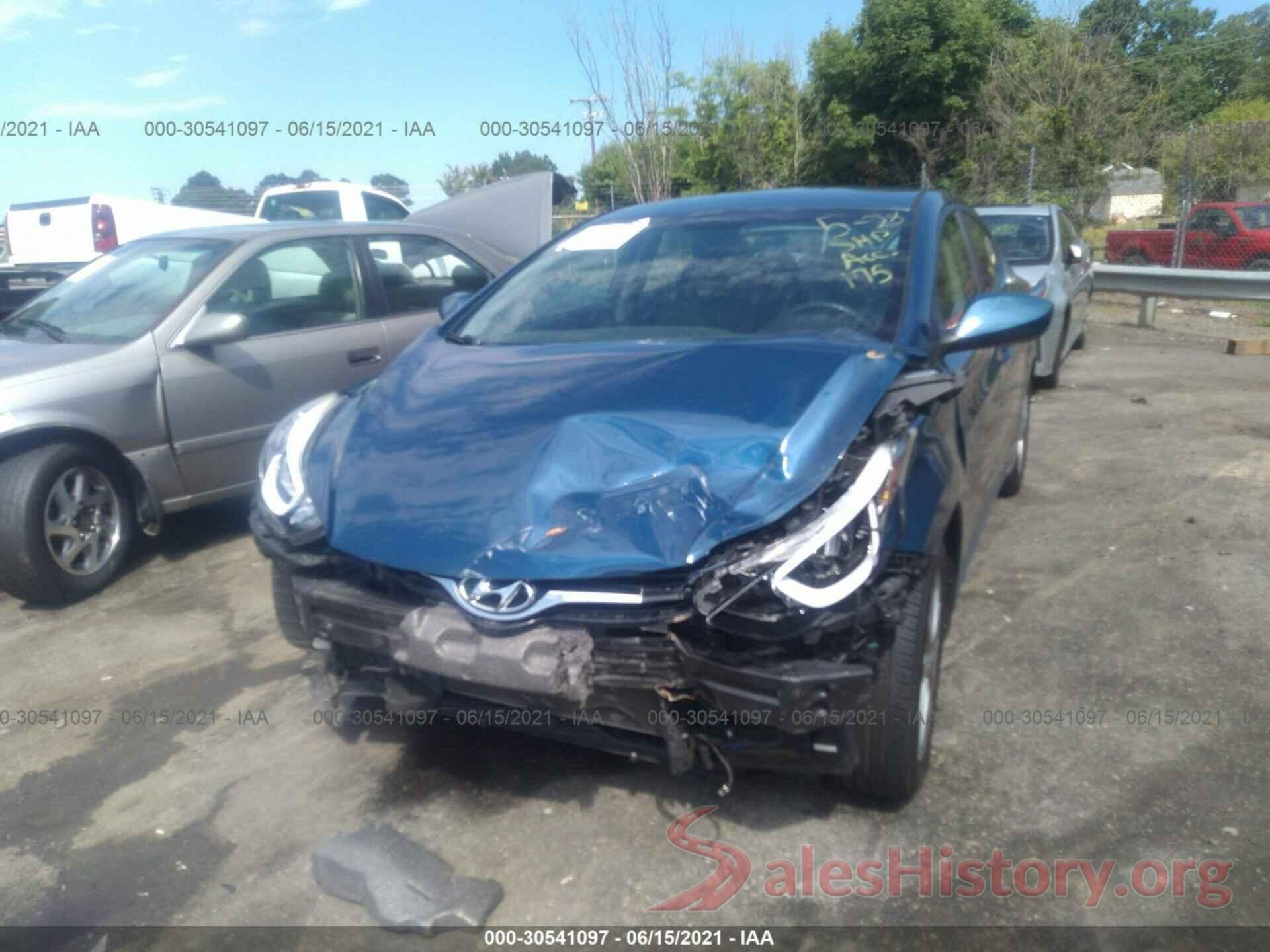 KMHDH4AE8GU606950 2016 HYUNDAI ELANTRA