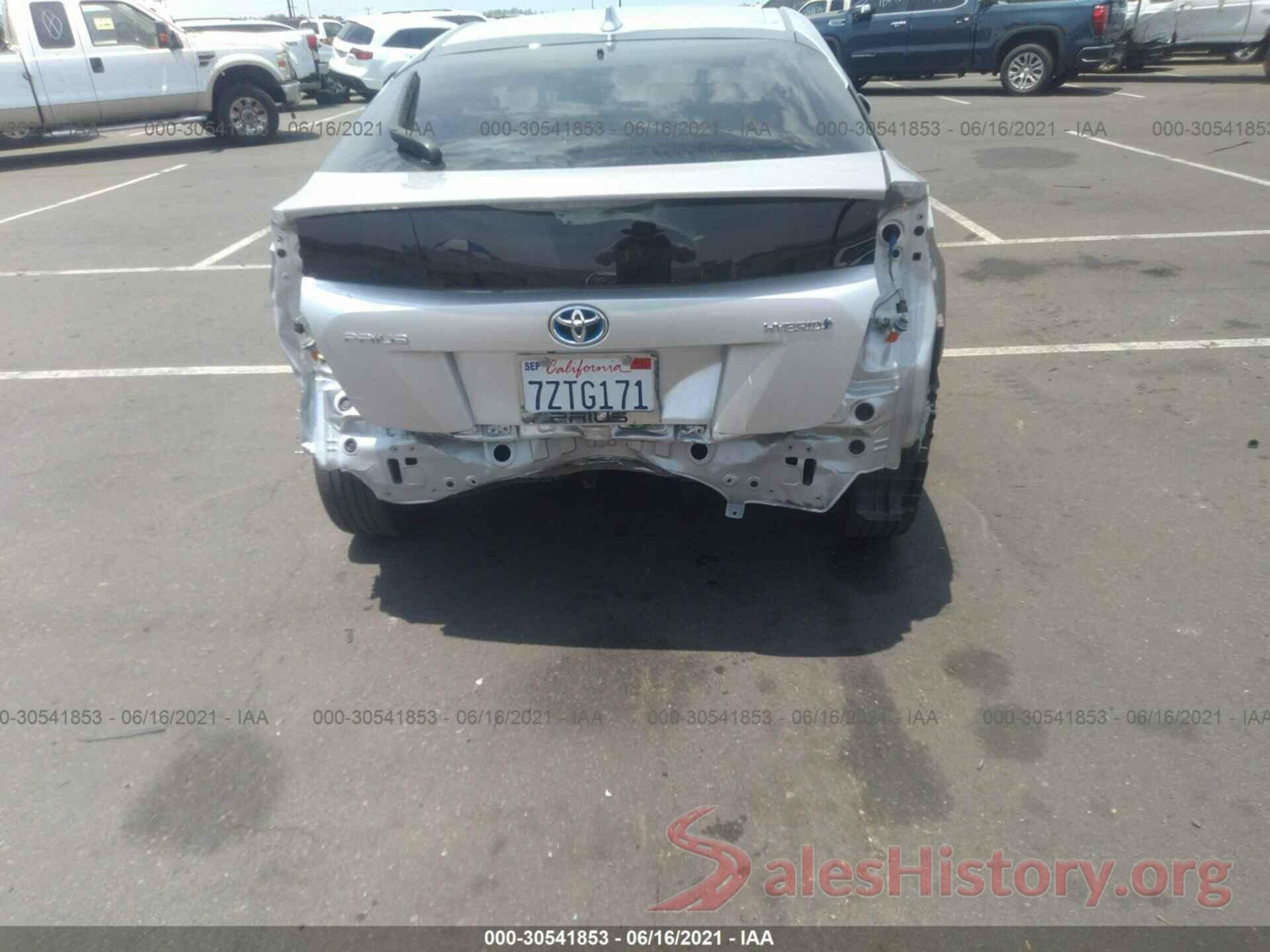 JTDKARFU1H3542285 2017 TOYOTA PRIUS