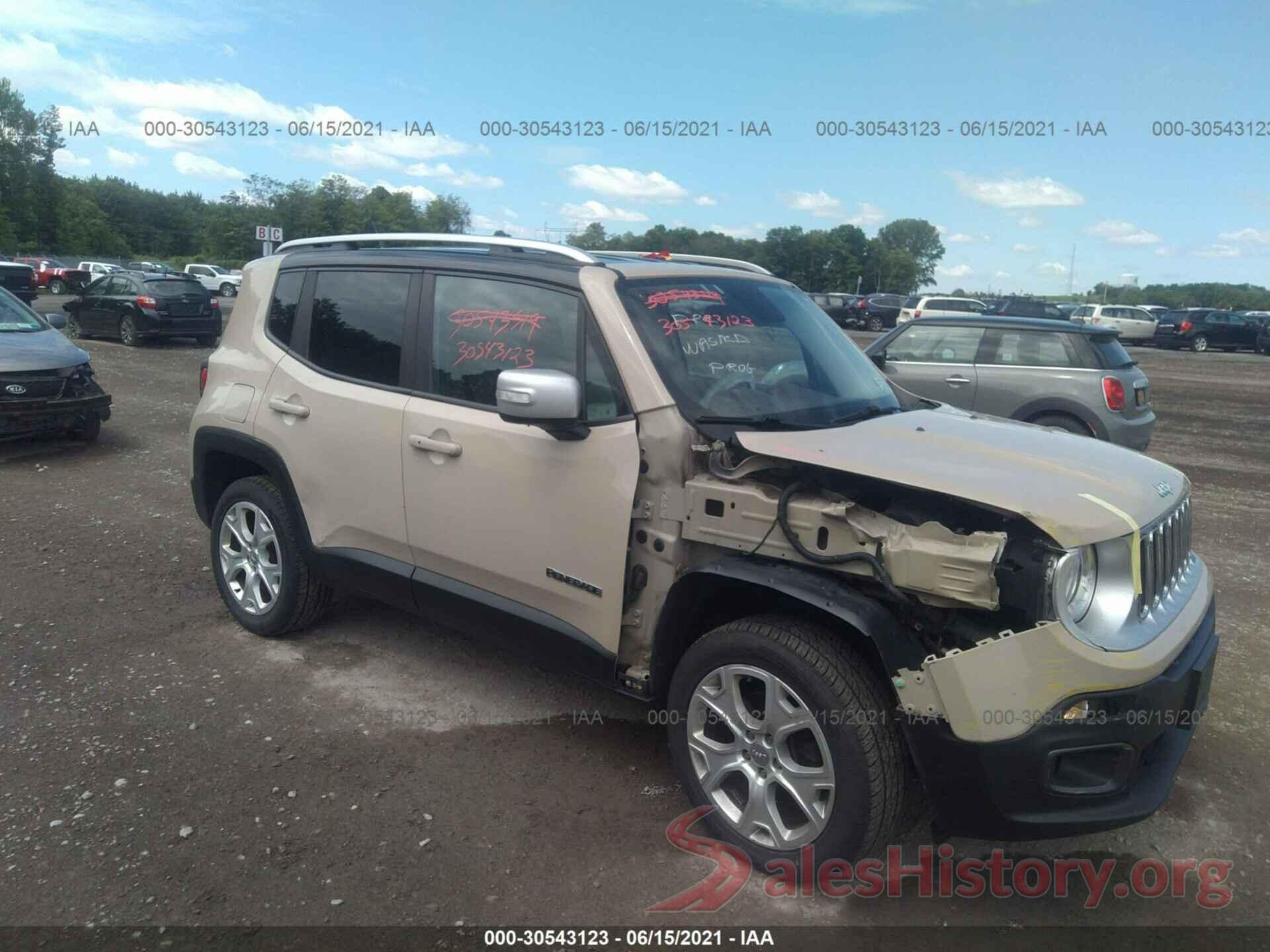 ZACCJBDT9GPC62890 2016 JEEP RENEGADE