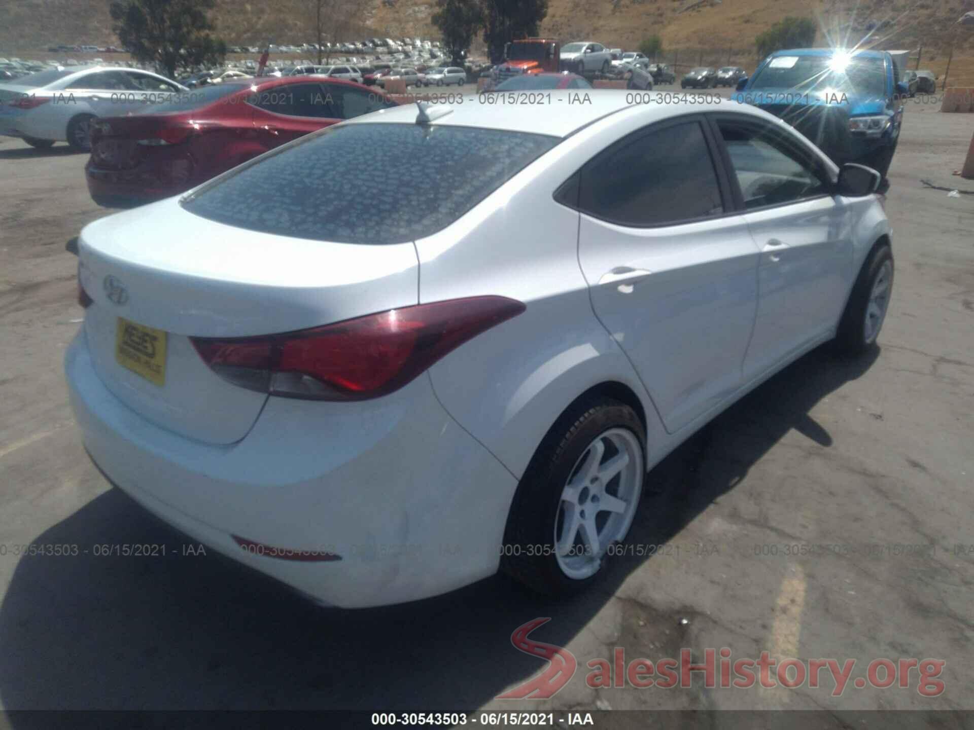 5NPDH4AE2GH733238 2016 HYUNDAI ELANTRA