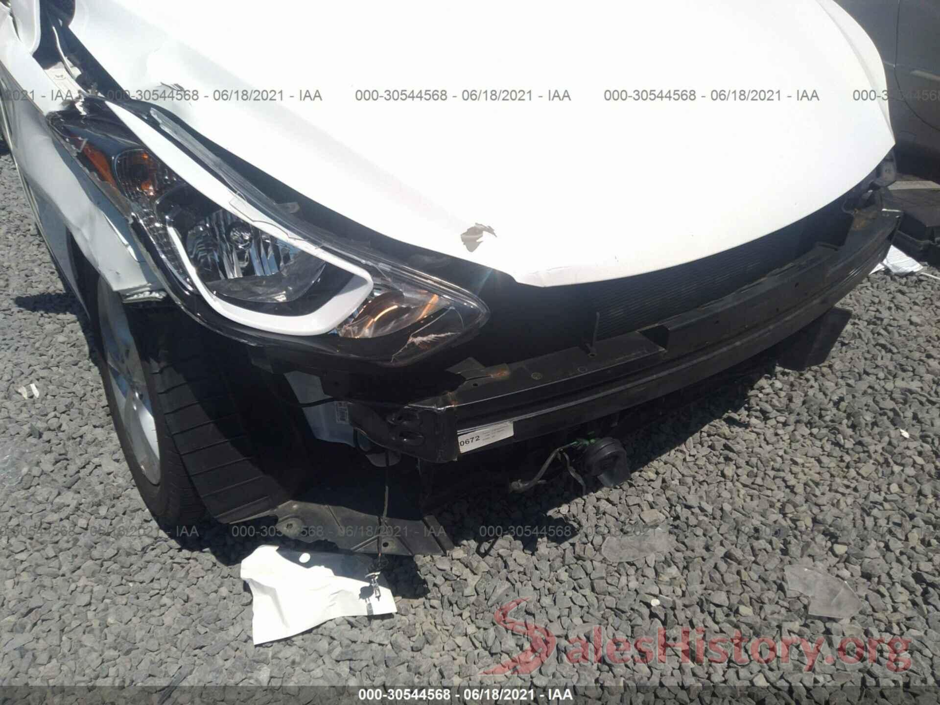 5NPDH4AE3GH782707 2016 HYUNDAI ELANTRA