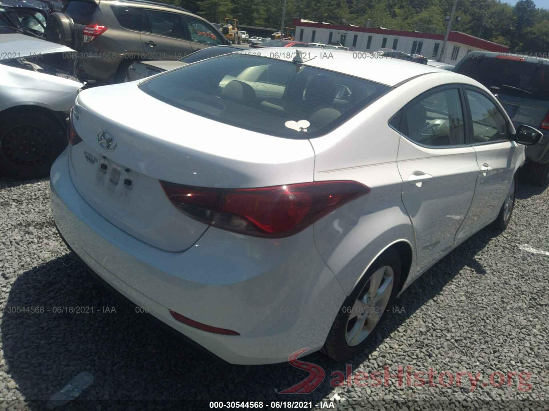 5NPDH4AE3GH782707 2016 HYUNDAI ELANTRA