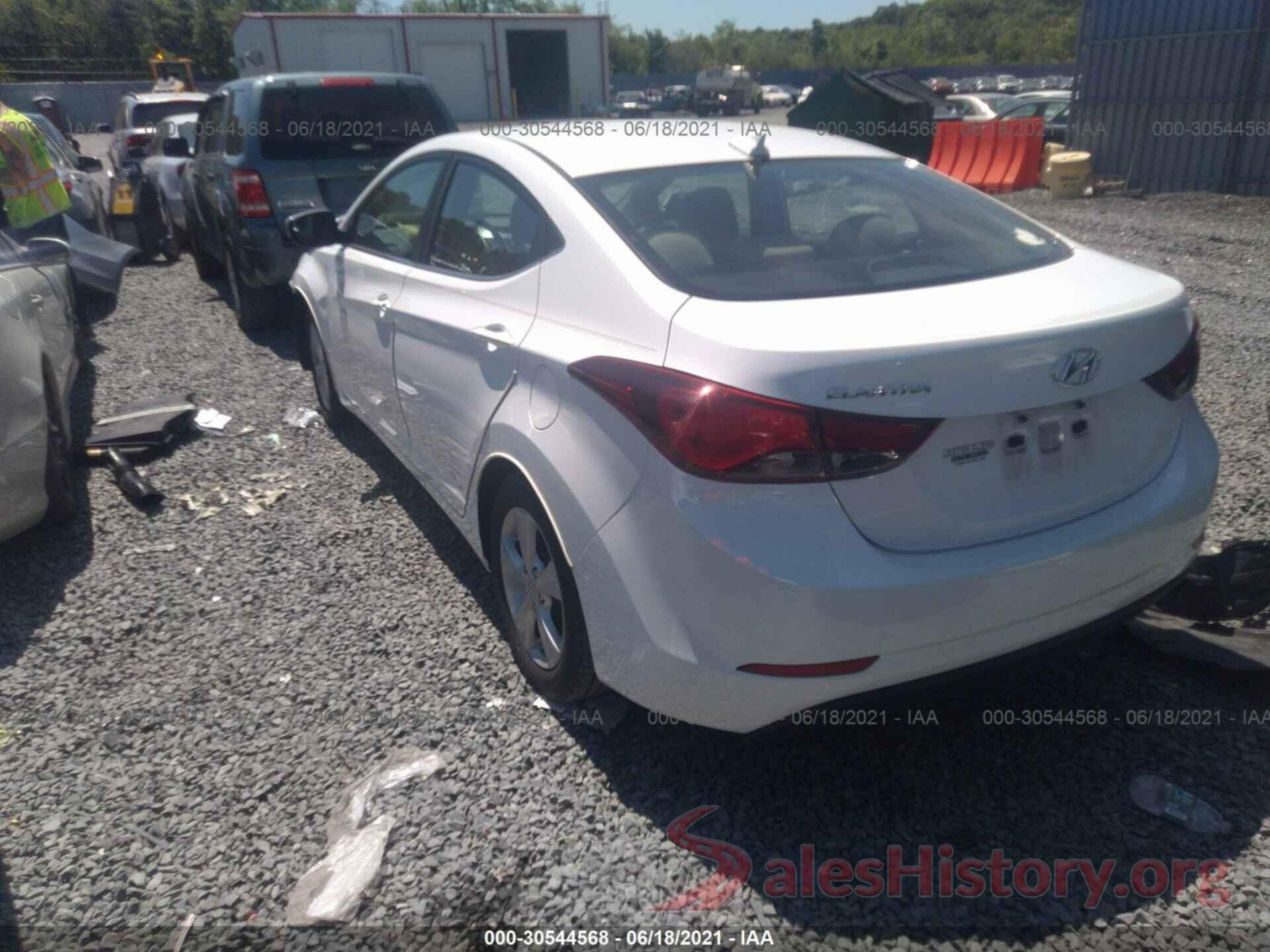 5NPDH4AE3GH782707 2016 HYUNDAI ELANTRA