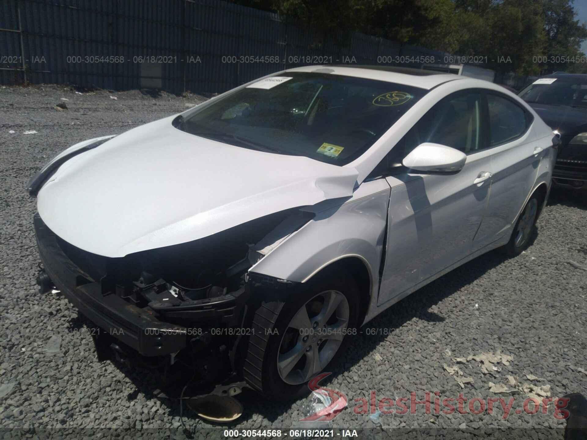 5NPDH4AE3GH782707 2016 HYUNDAI ELANTRA