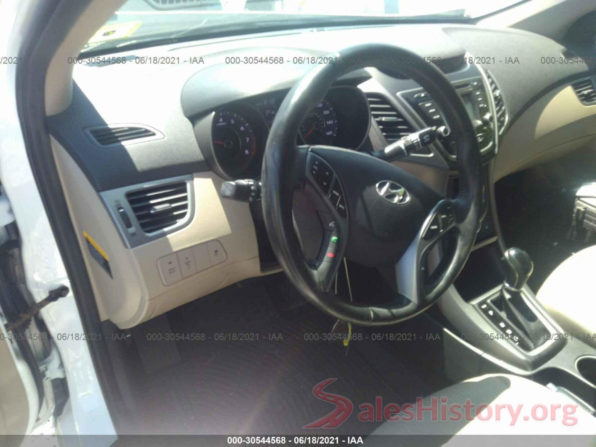 5NPDH4AE3GH782707 2016 HYUNDAI ELANTRA