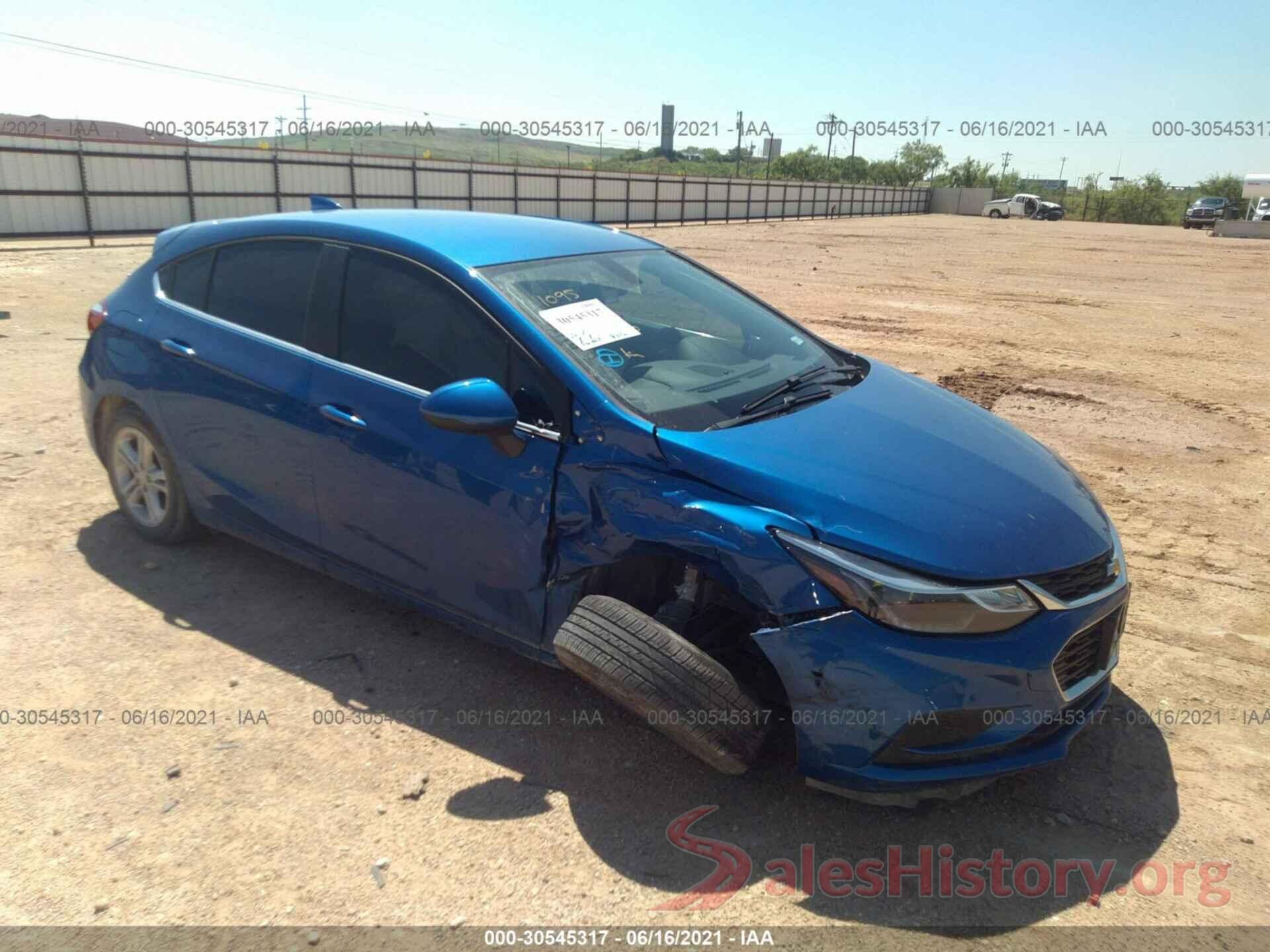 3G1BE6SMXHS581095 2017 CHEVROLET CRUZE