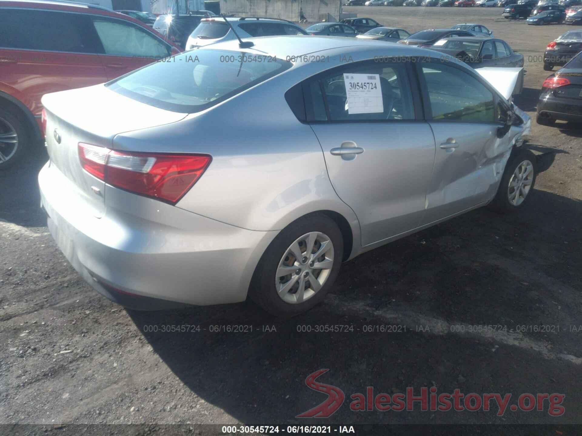 KNADM4A36G6557456 2016 KIA RIO