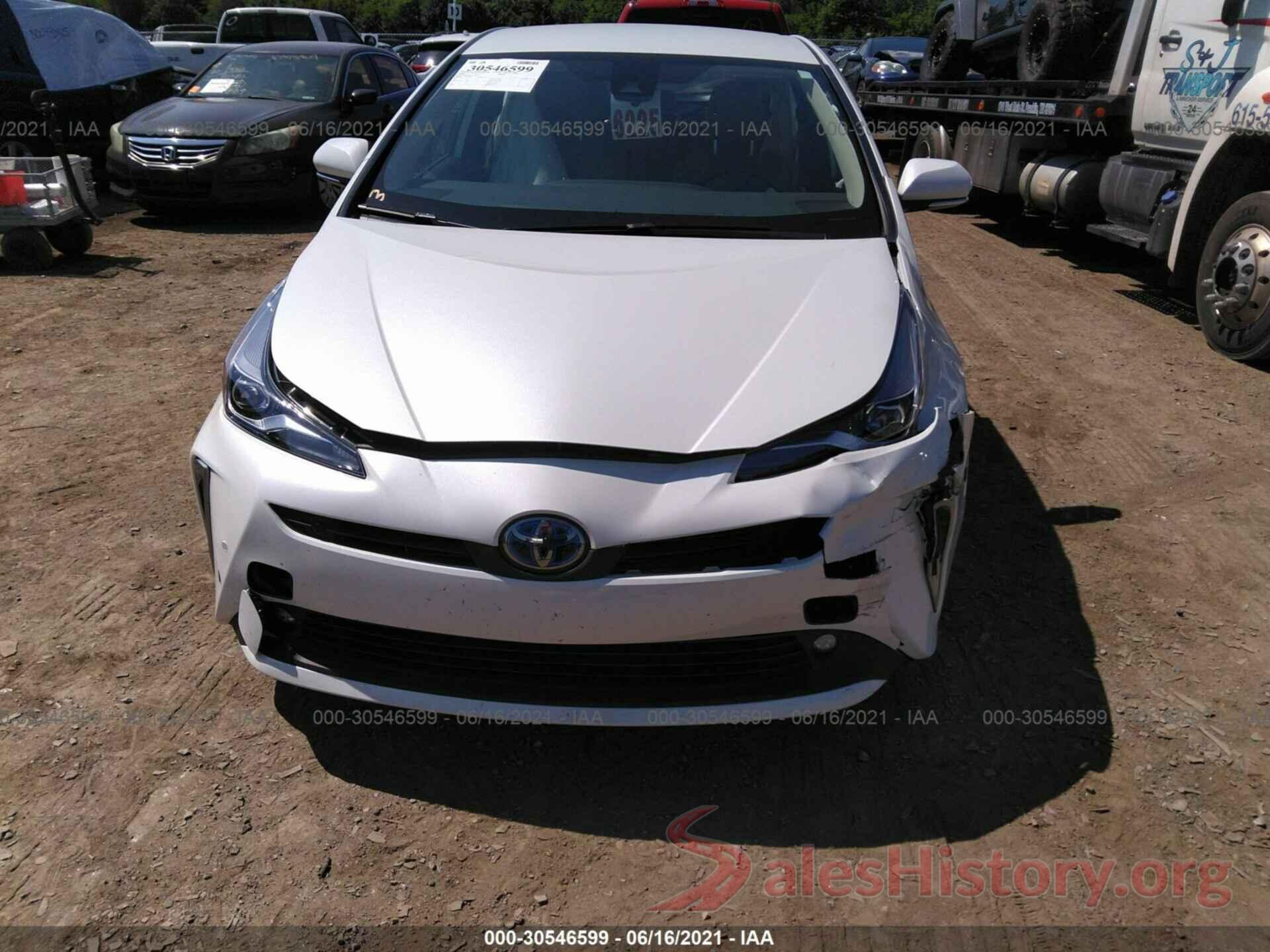 JTDL9RFUXL3016713 2020 TOYOTA PRIUS