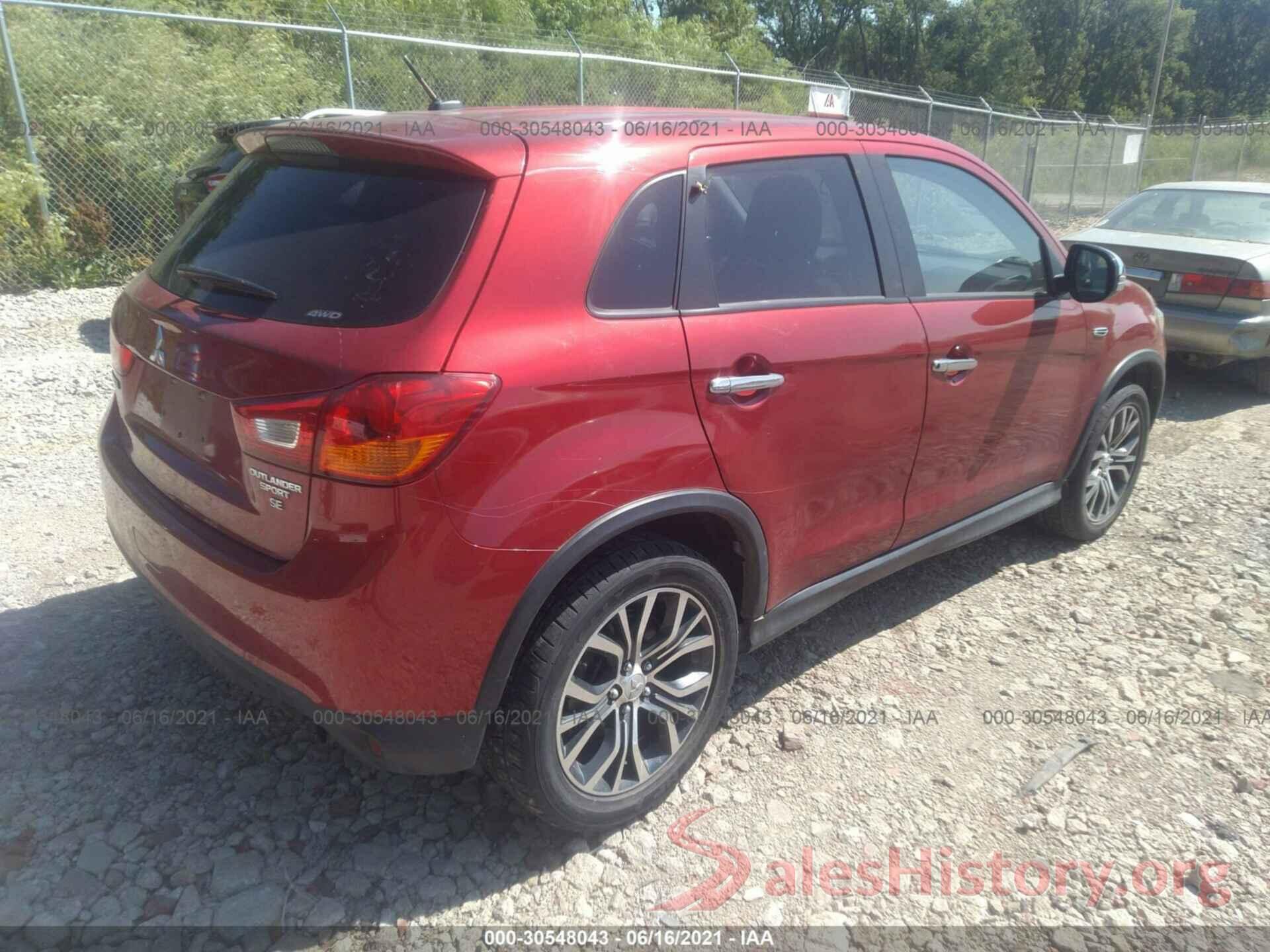 JA4AR3AWXGZ047485 2016 MITSUBISHI OUTLANDER SPORT