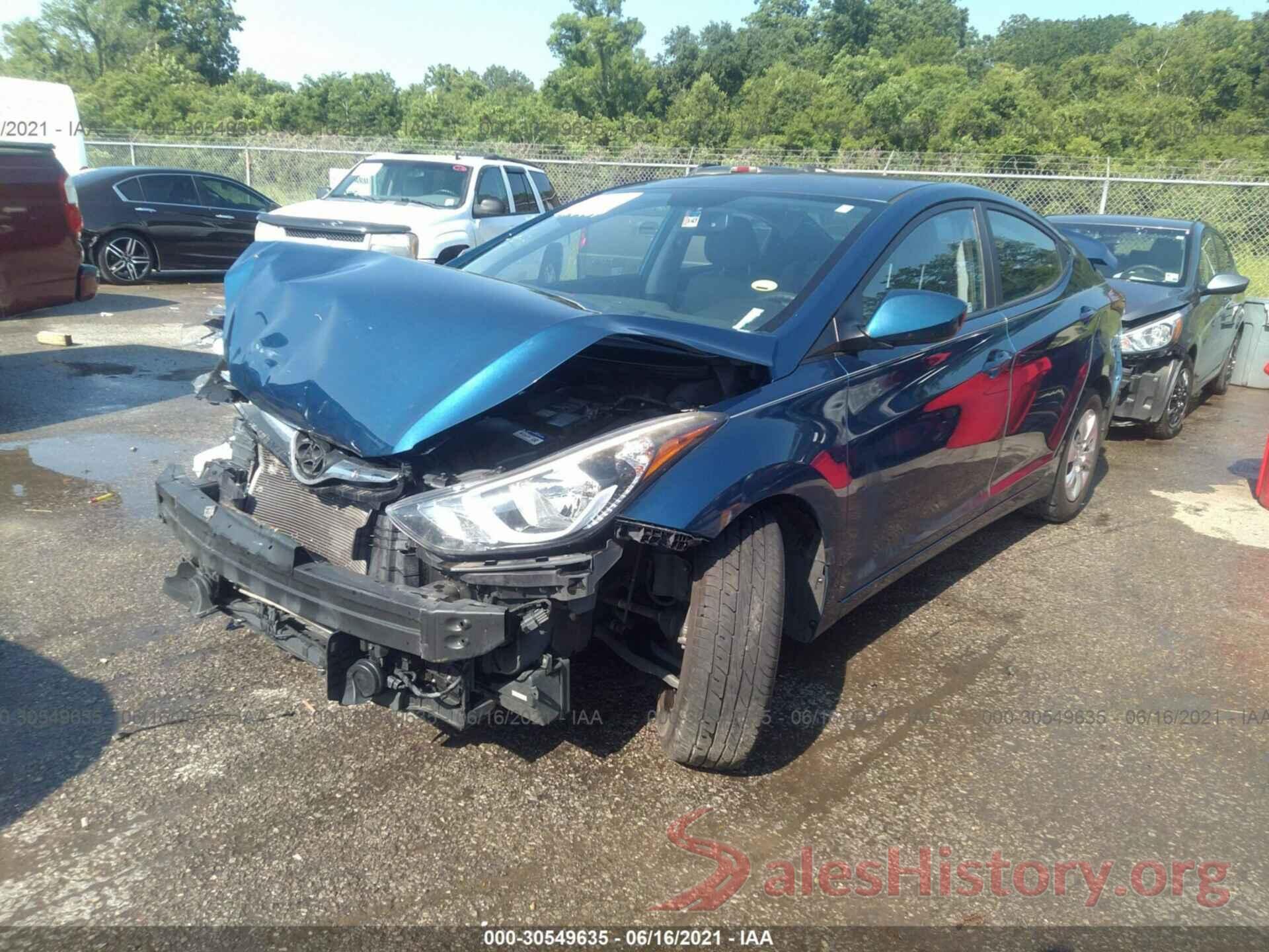 KMHDH4AE7GU584407 2016 HYUNDAI ELANTRA