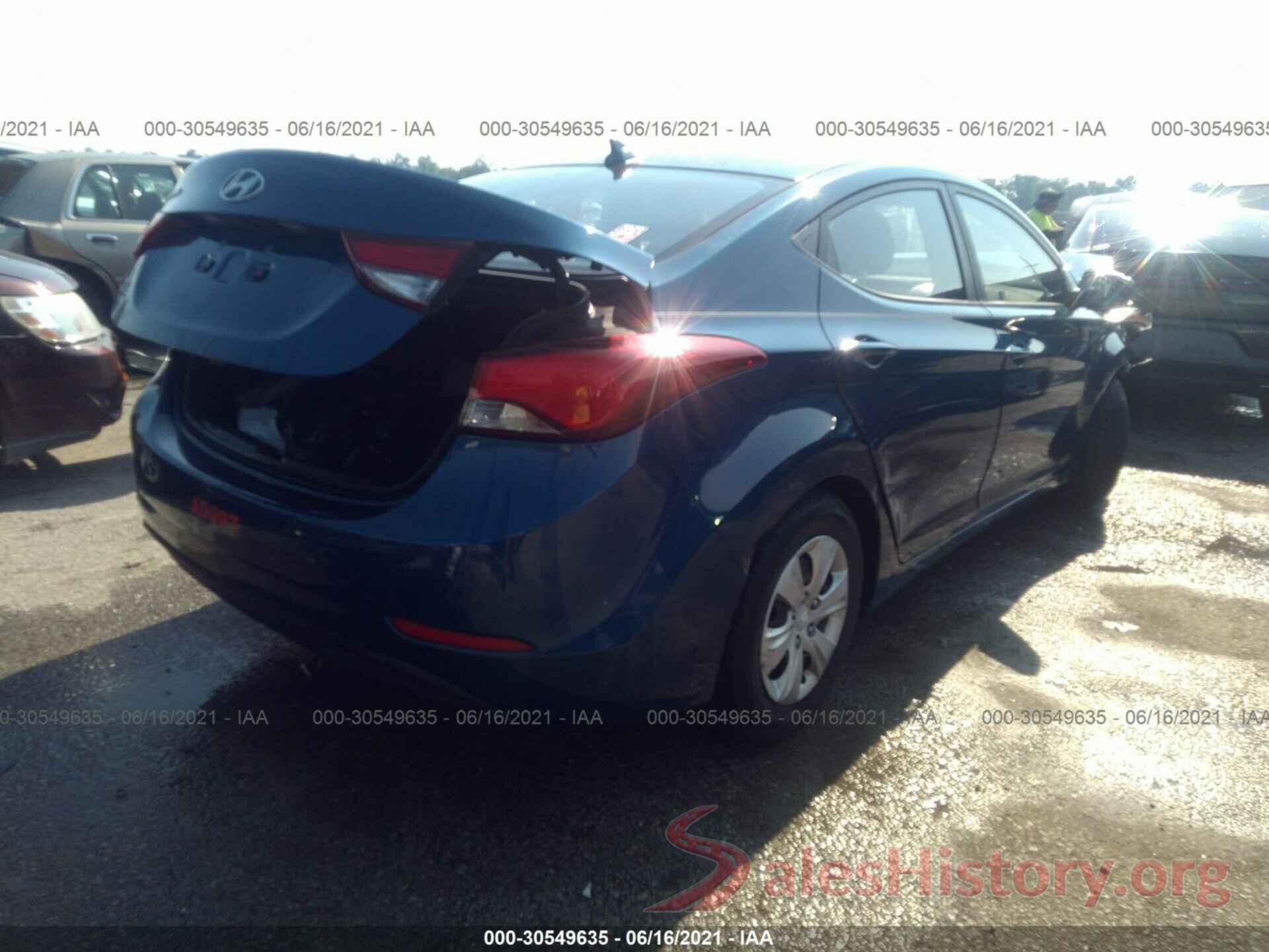 KMHDH4AE7GU584407 2016 HYUNDAI ELANTRA