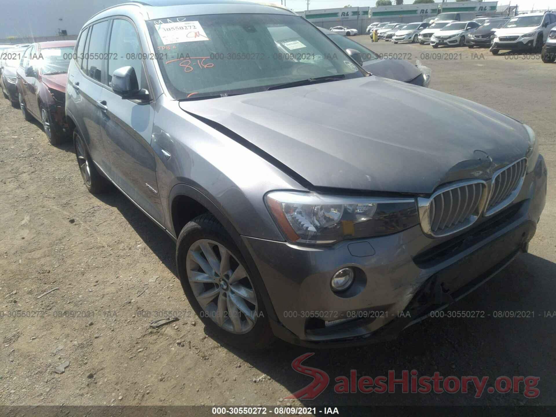 5UXWX9C55G0D78053 2016 BMW X3