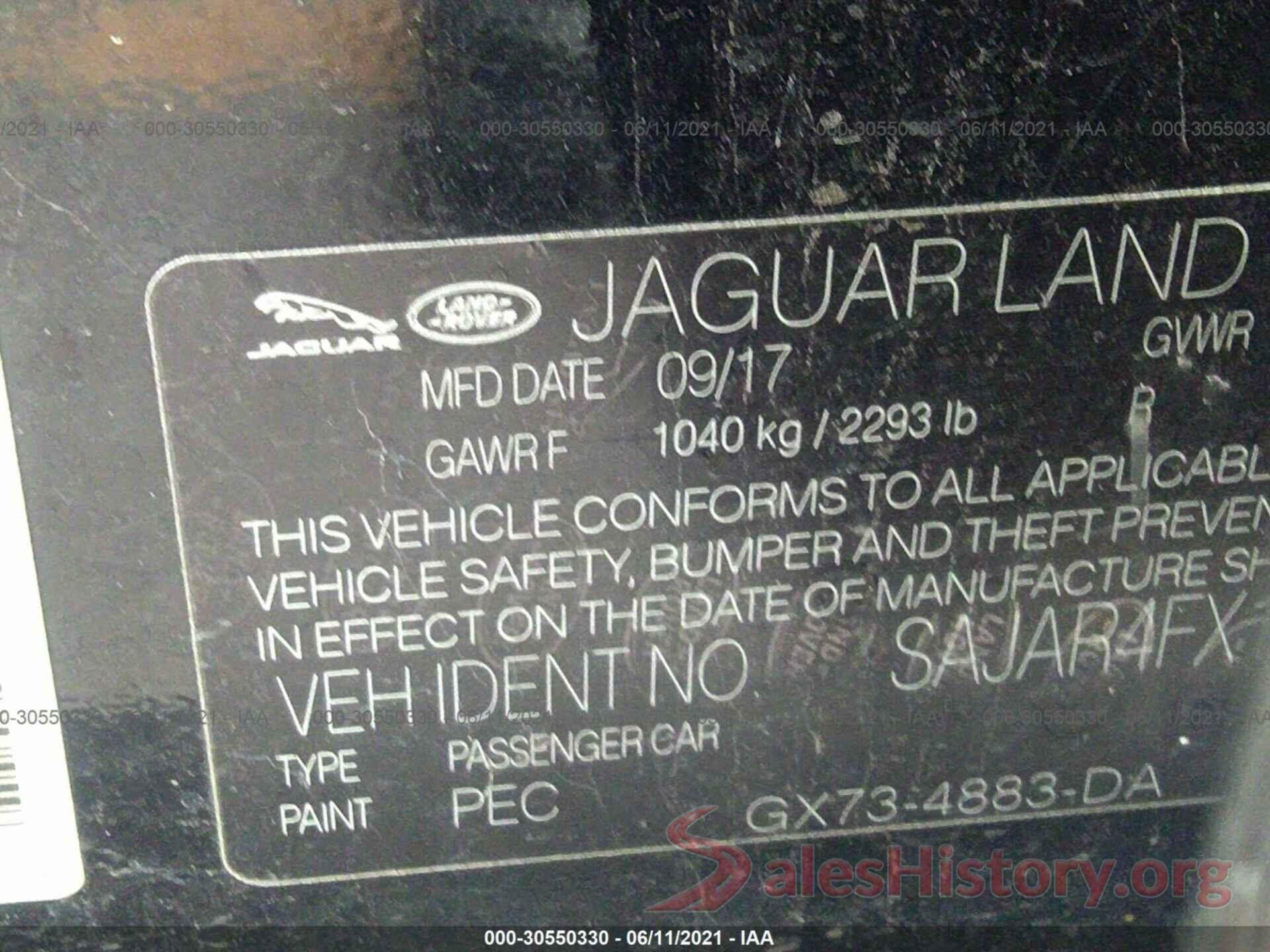 SAJAR4FX1JCP30183 2018 JAGUAR XE