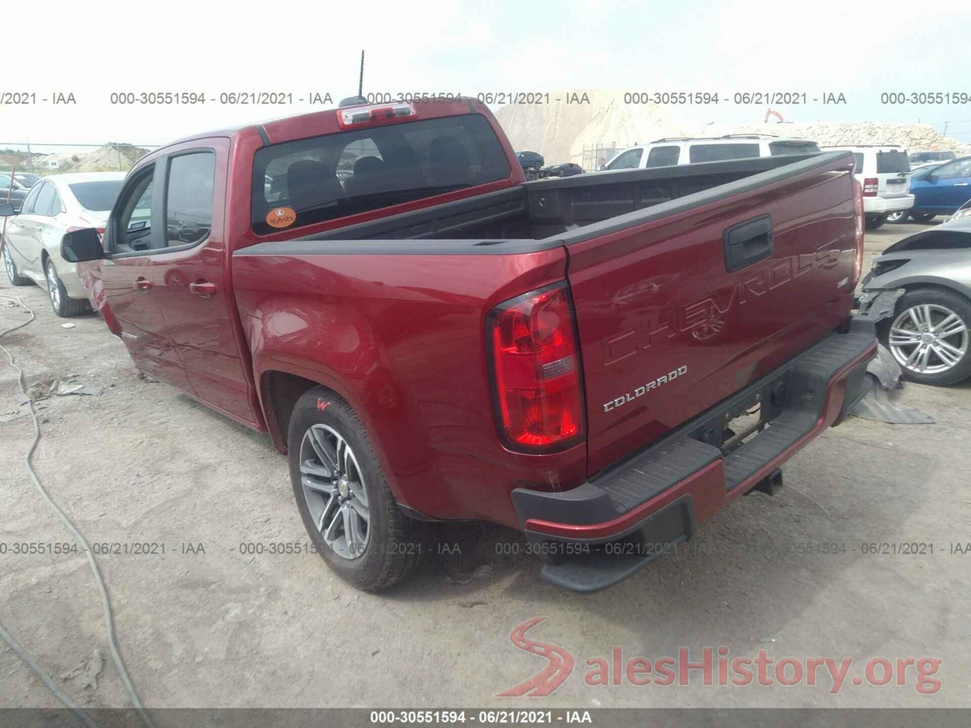 1GCGSBEN3M1200234 2021 CHEVROLET COLORADO