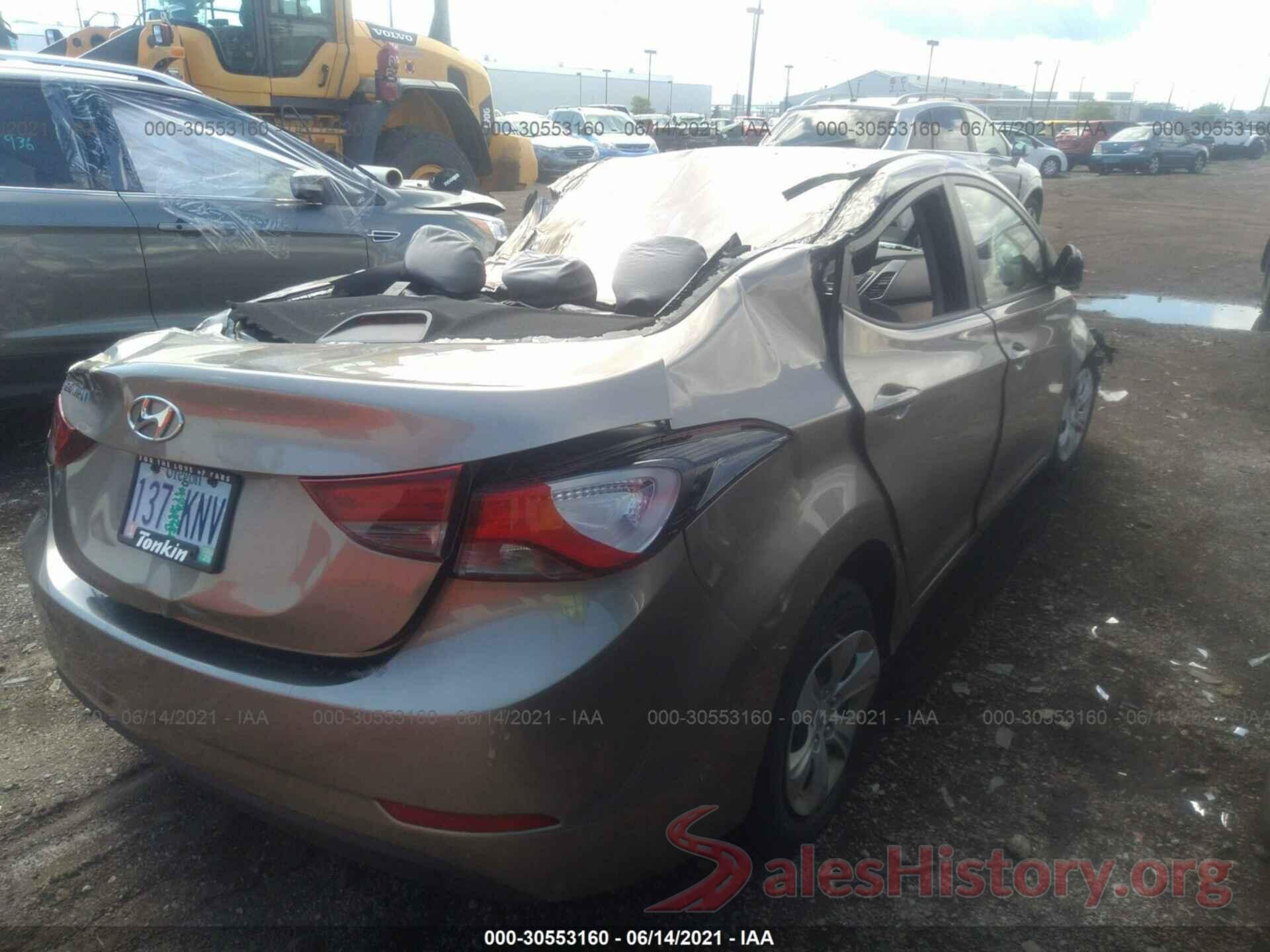 5NPDH4AE7GH776988 2016 HYUNDAI ELANTRA