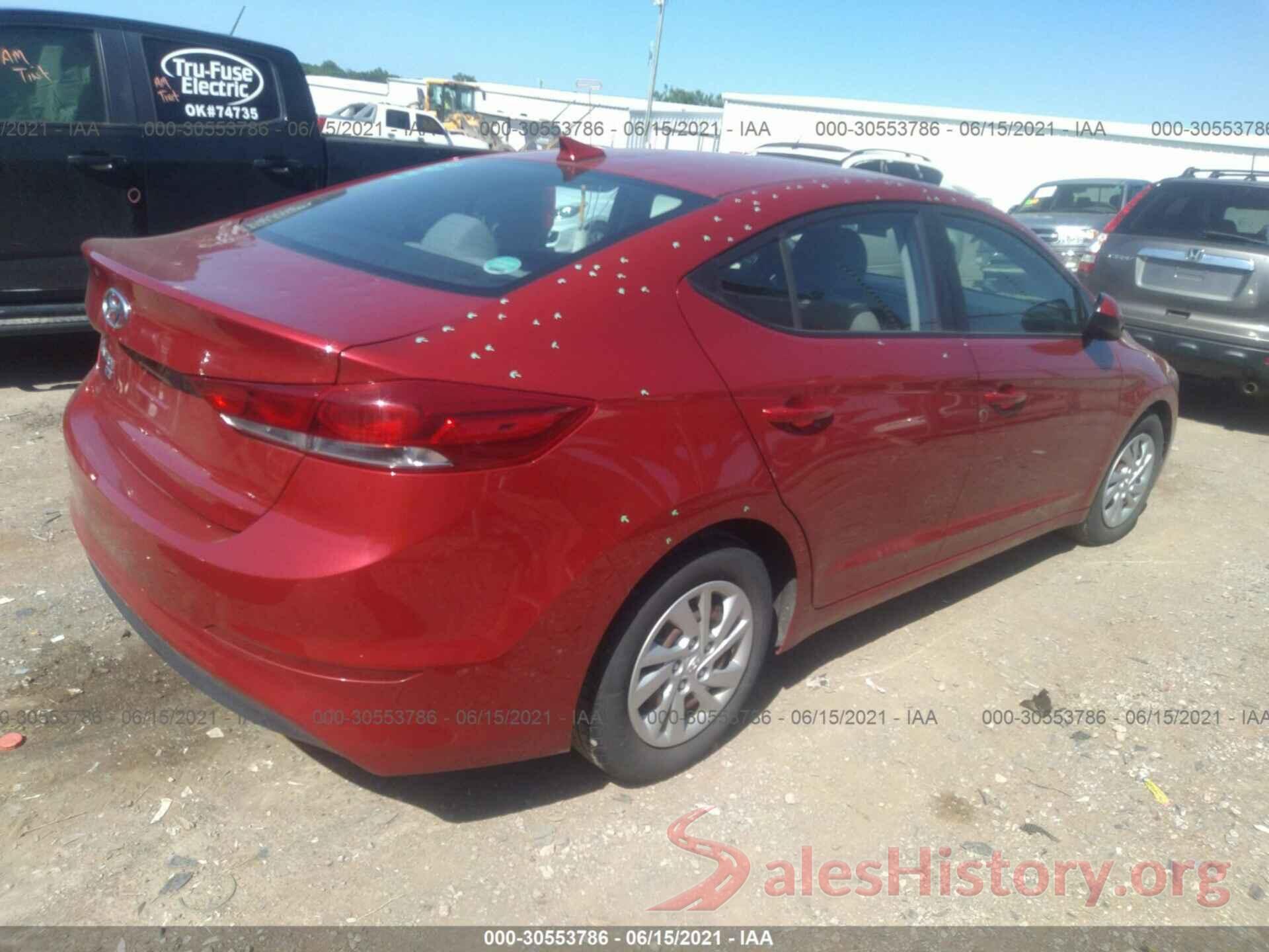 5NPD74LFXHH172524 2017 HYUNDAI ELANTRA