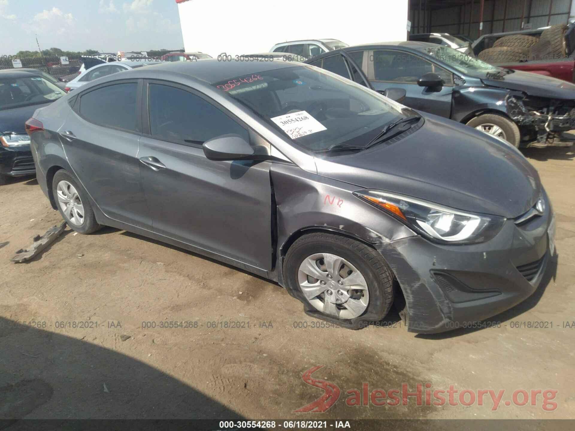 KMHDH4AE7GU584343 2016 HYUNDAI ELANTRA