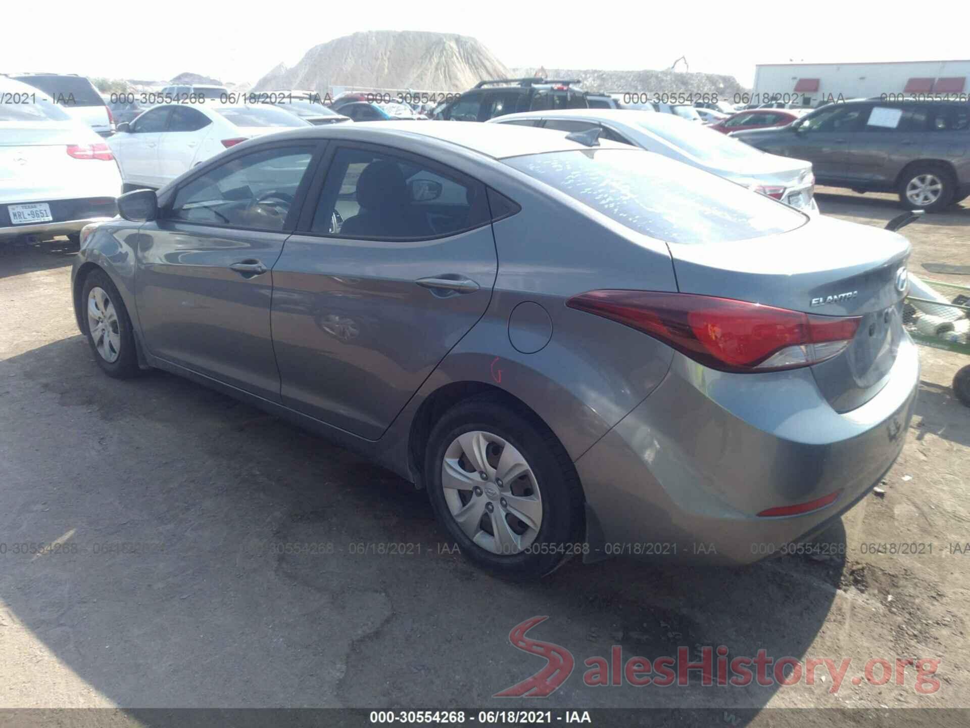 KMHDH4AE7GU584343 2016 HYUNDAI ELANTRA