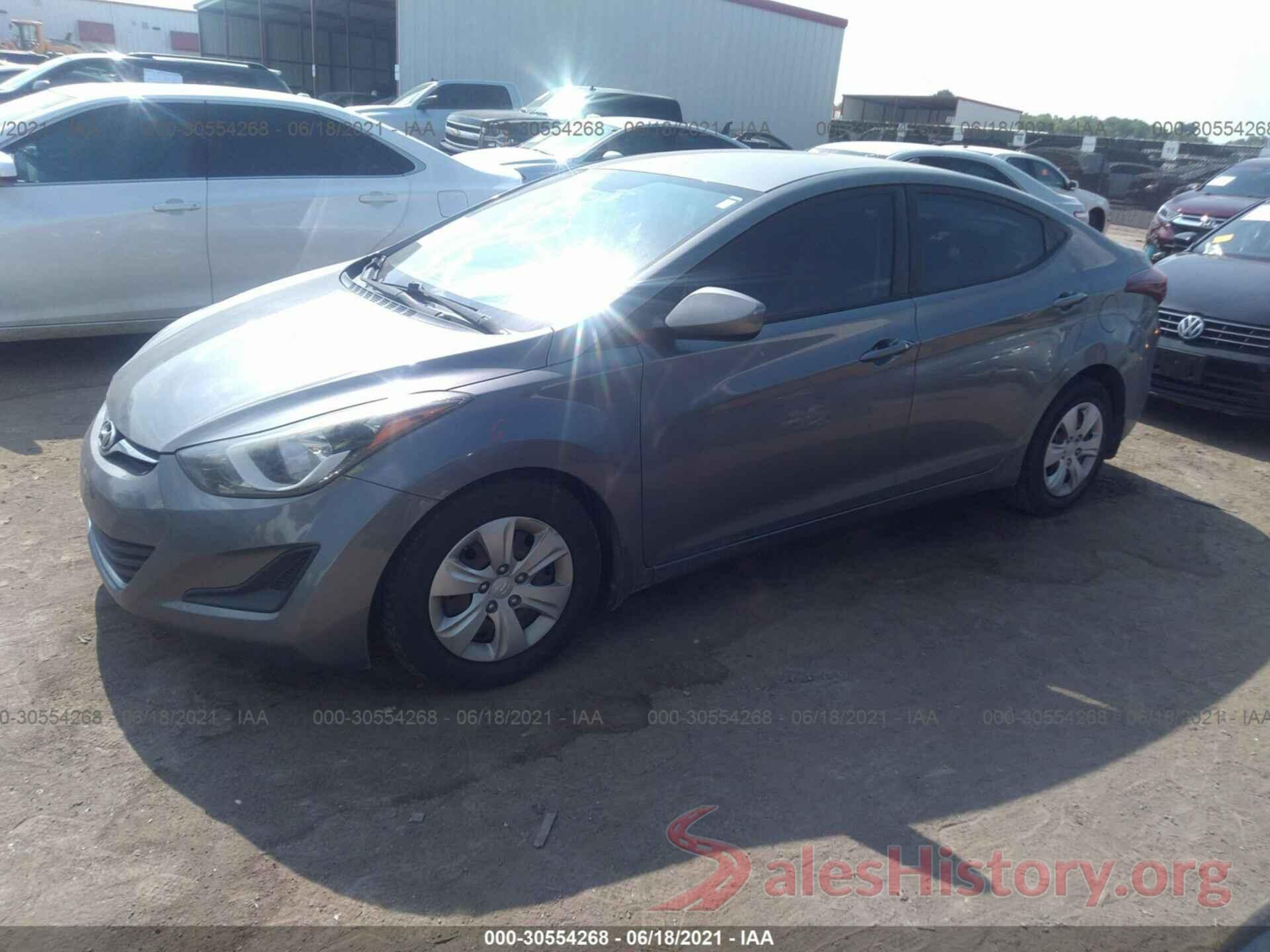 KMHDH4AE7GU584343 2016 HYUNDAI ELANTRA