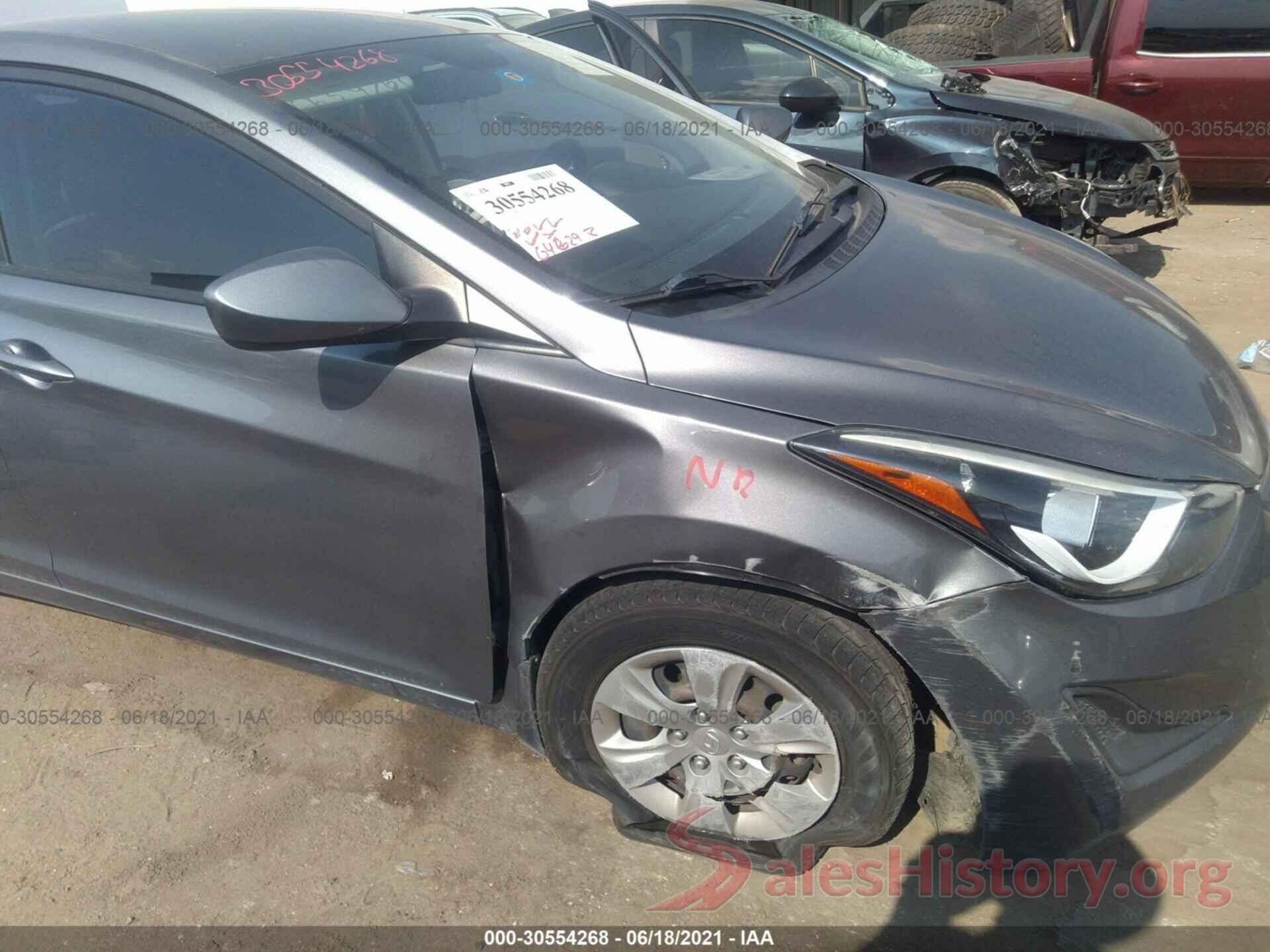 KMHDH4AE7GU584343 2016 HYUNDAI ELANTRA