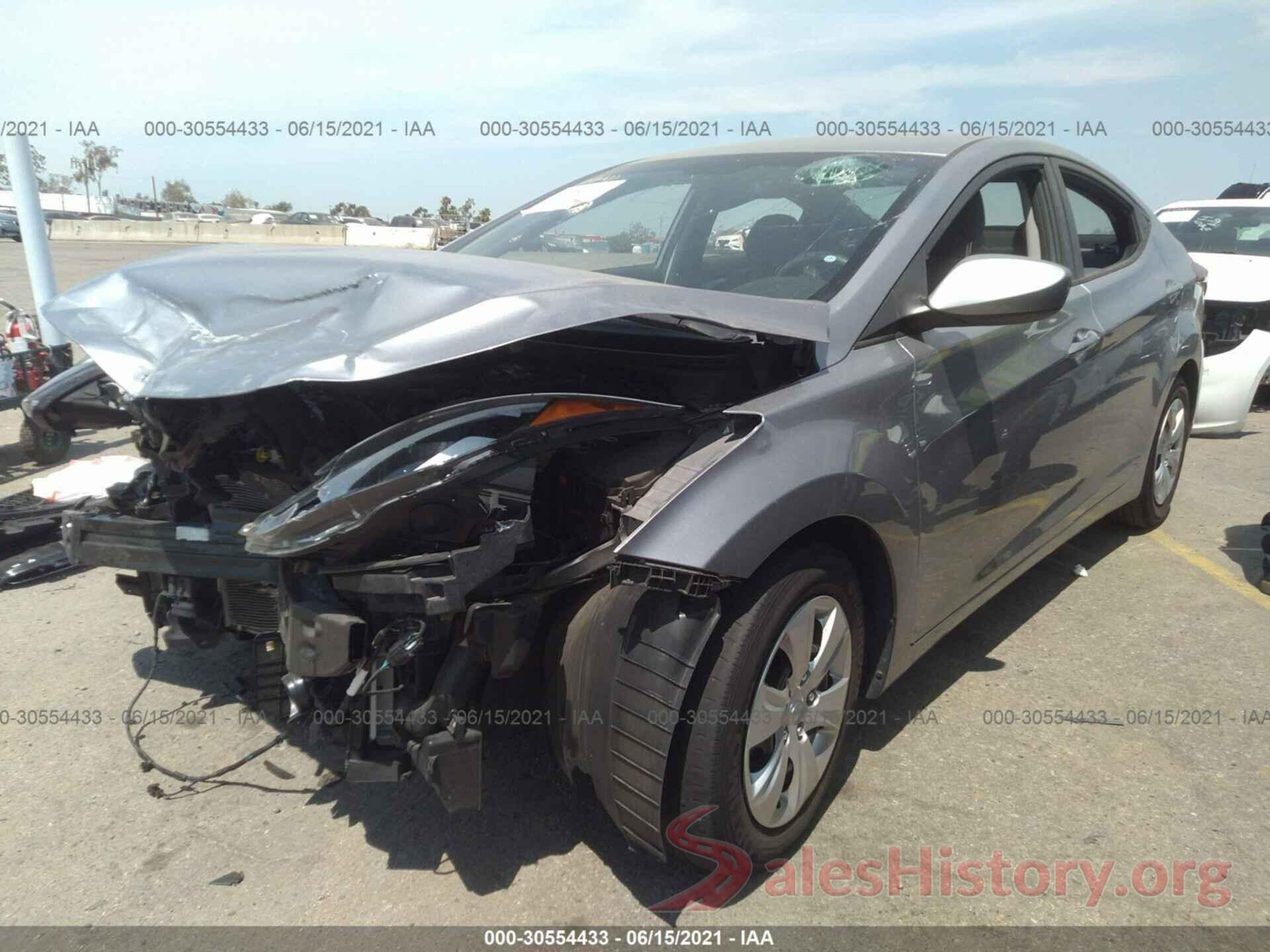 5NPDH4AE1GH734638 2016 HYUNDAI ELANTRA