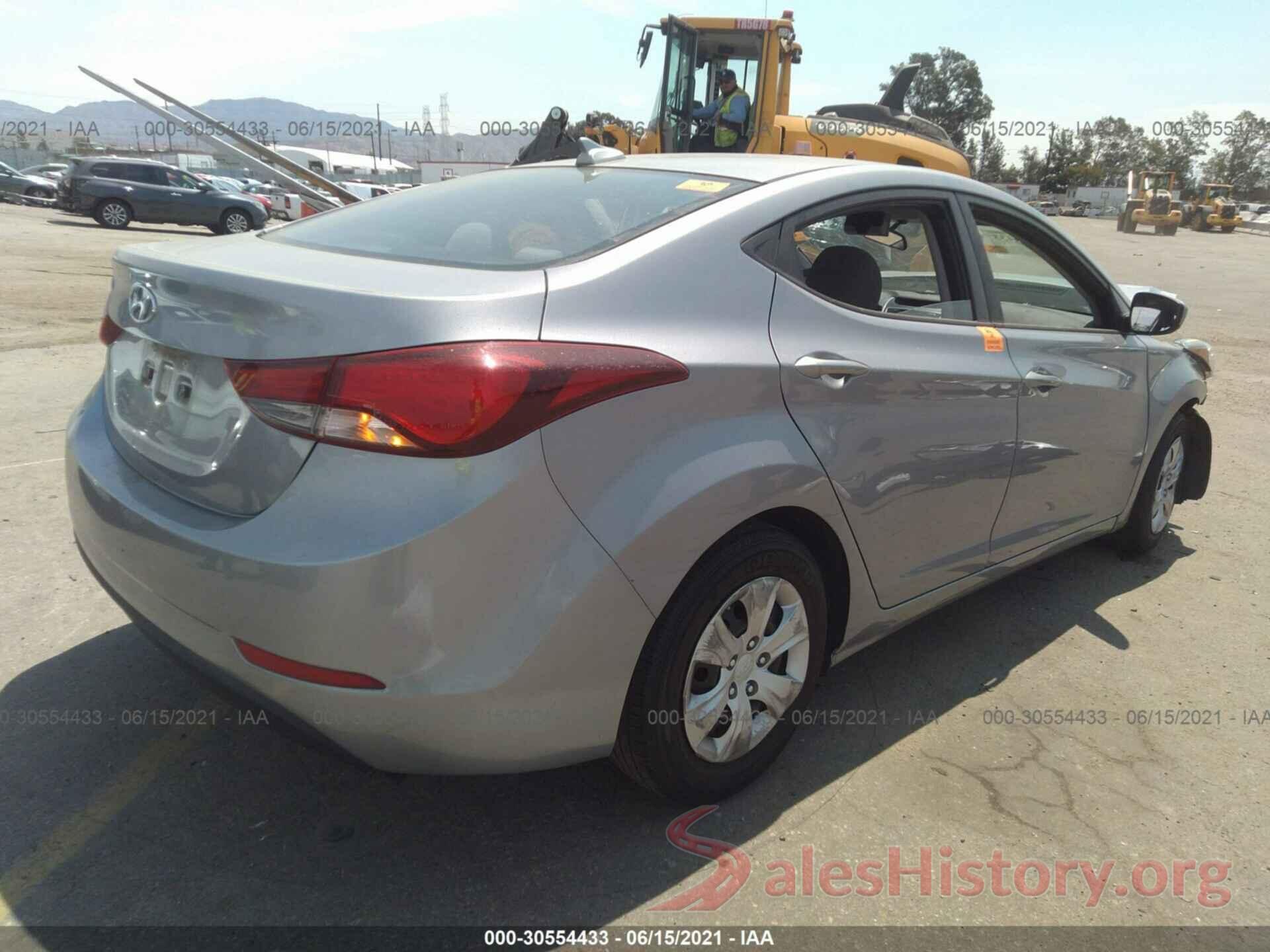 5NPDH4AE1GH734638 2016 HYUNDAI ELANTRA