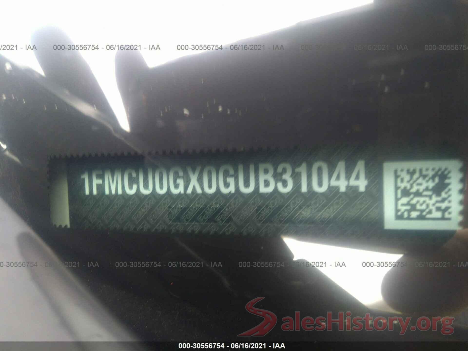 1FMCU0GX0GUB31044 2016 FORD ESCAPE