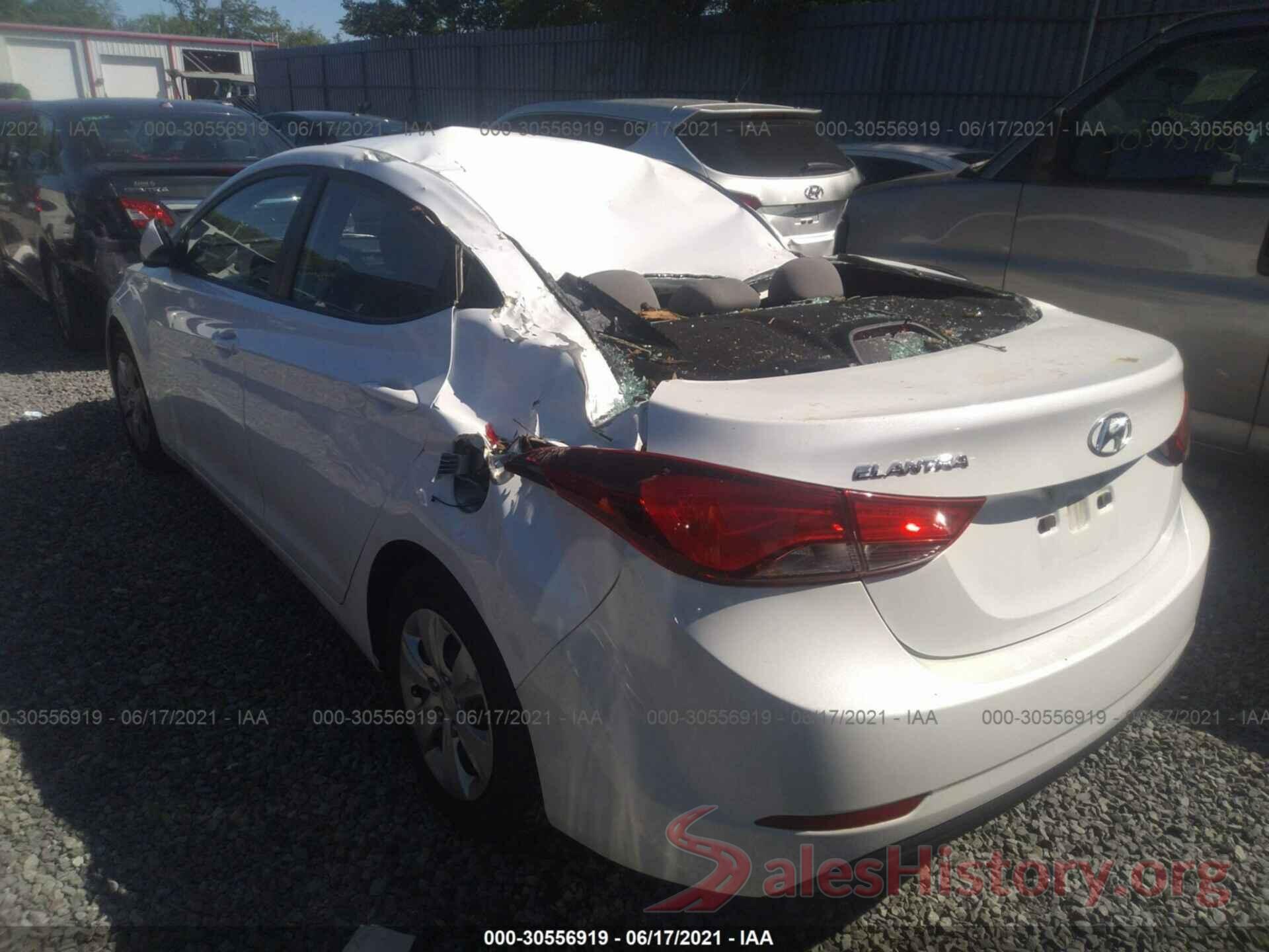 5NPDH4AE7GH738726 2016 HYUNDAI ELANTRA