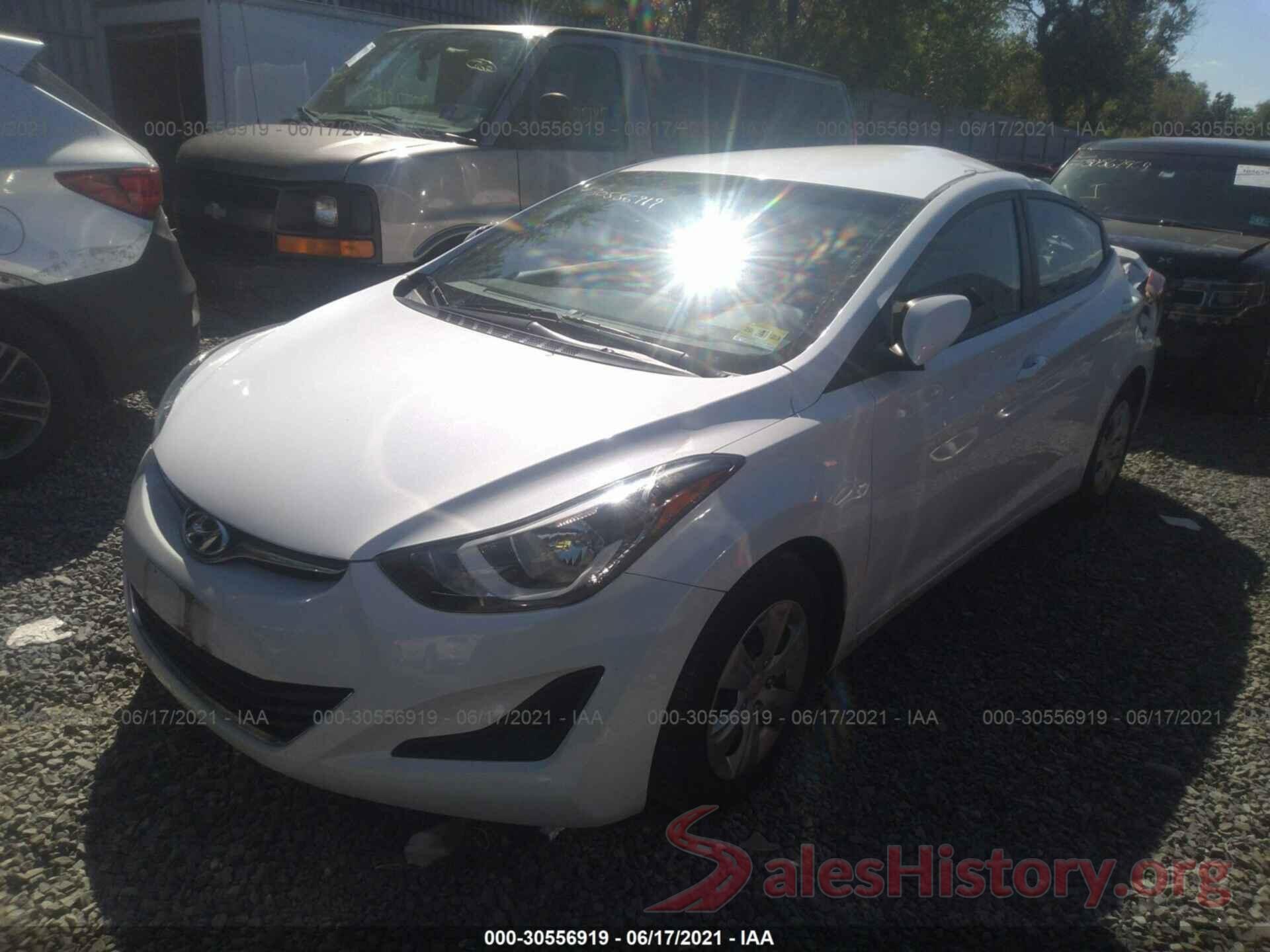 5NPDH4AE7GH738726 2016 HYUNDAI ELANTRA