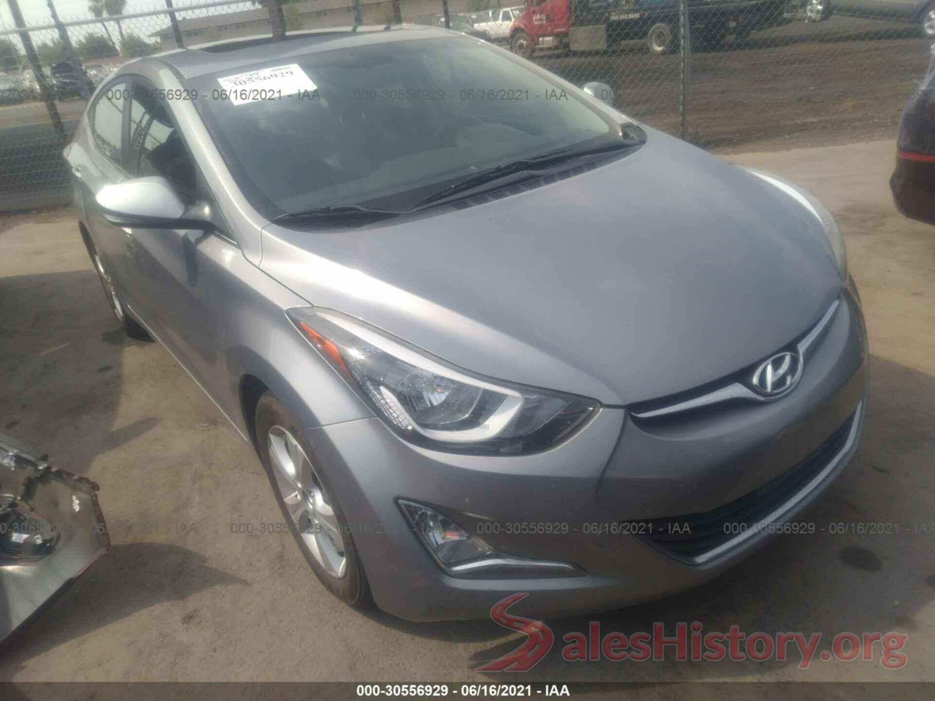 KMHDH4AEXGU483264 2016 HYUNDAI ELANTRA