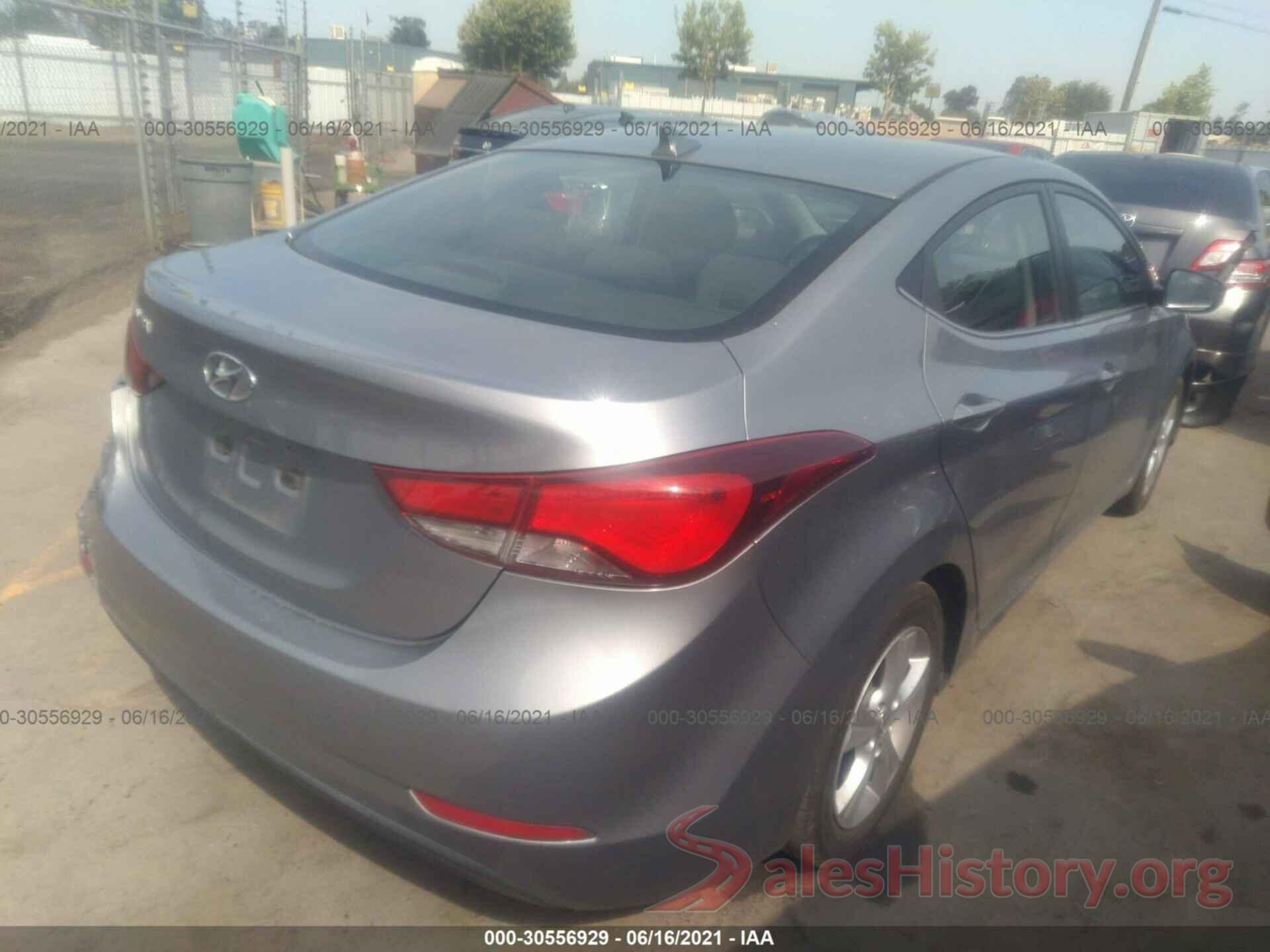 KMHDH4AEXGU483264 2016 HYUNDAI ELANTRA