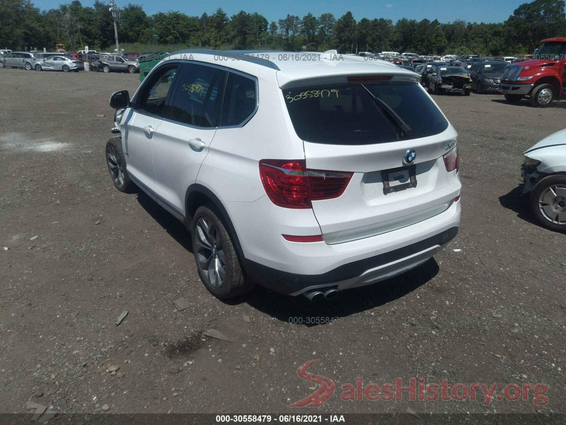 5UXWX9C38H0T19463 2017 BMW X3