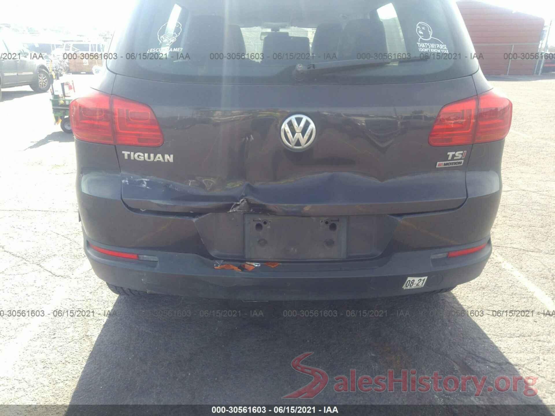 WVGBV7AX8GW583466 2016 VOLKSWAGEN TIGUAN