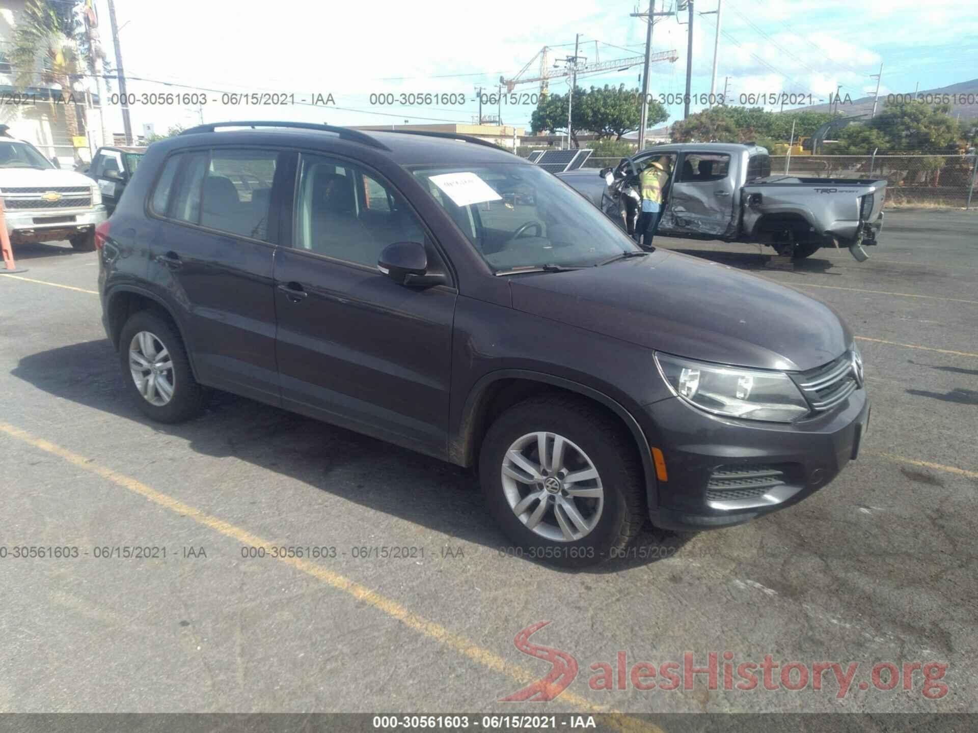 WVGBV7AX8GW583466 2016 VOLKSWAGEN TIGUAN