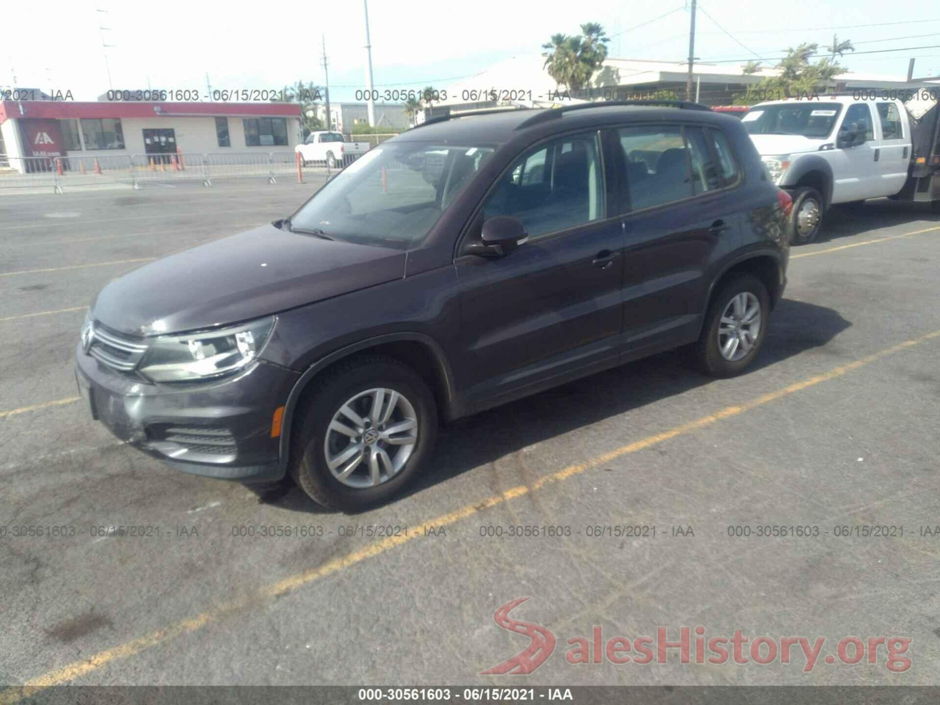 WVGBV7AX8GW583466 2016 VOLKSWAGEN TIGUAN