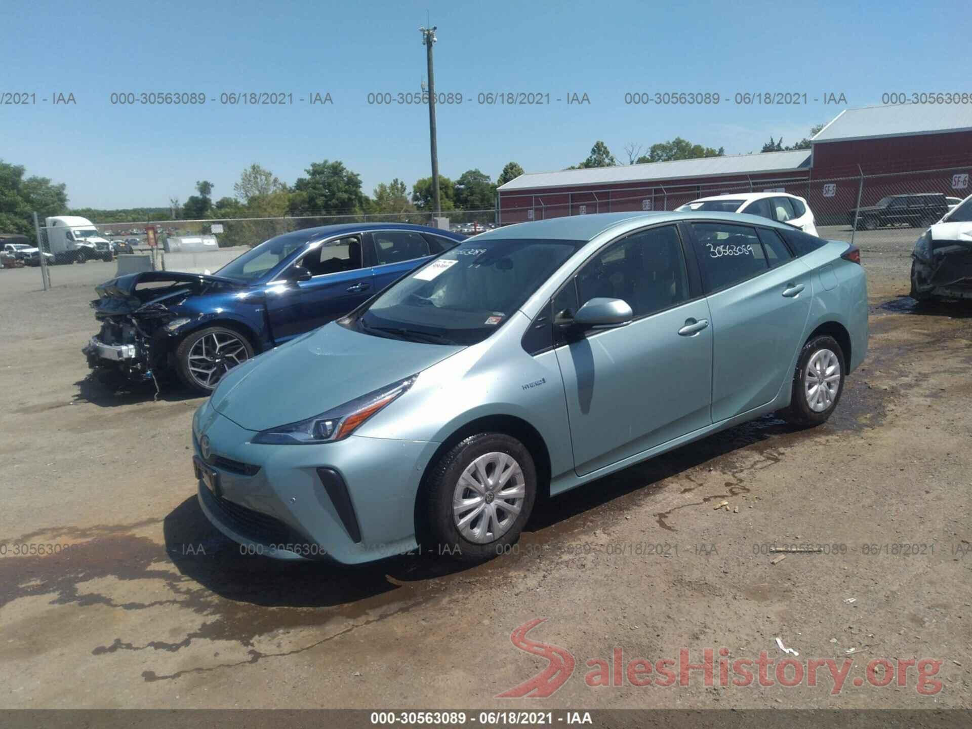 JTDKAMFU0M3133658 2021 TOYOTA PRIUS