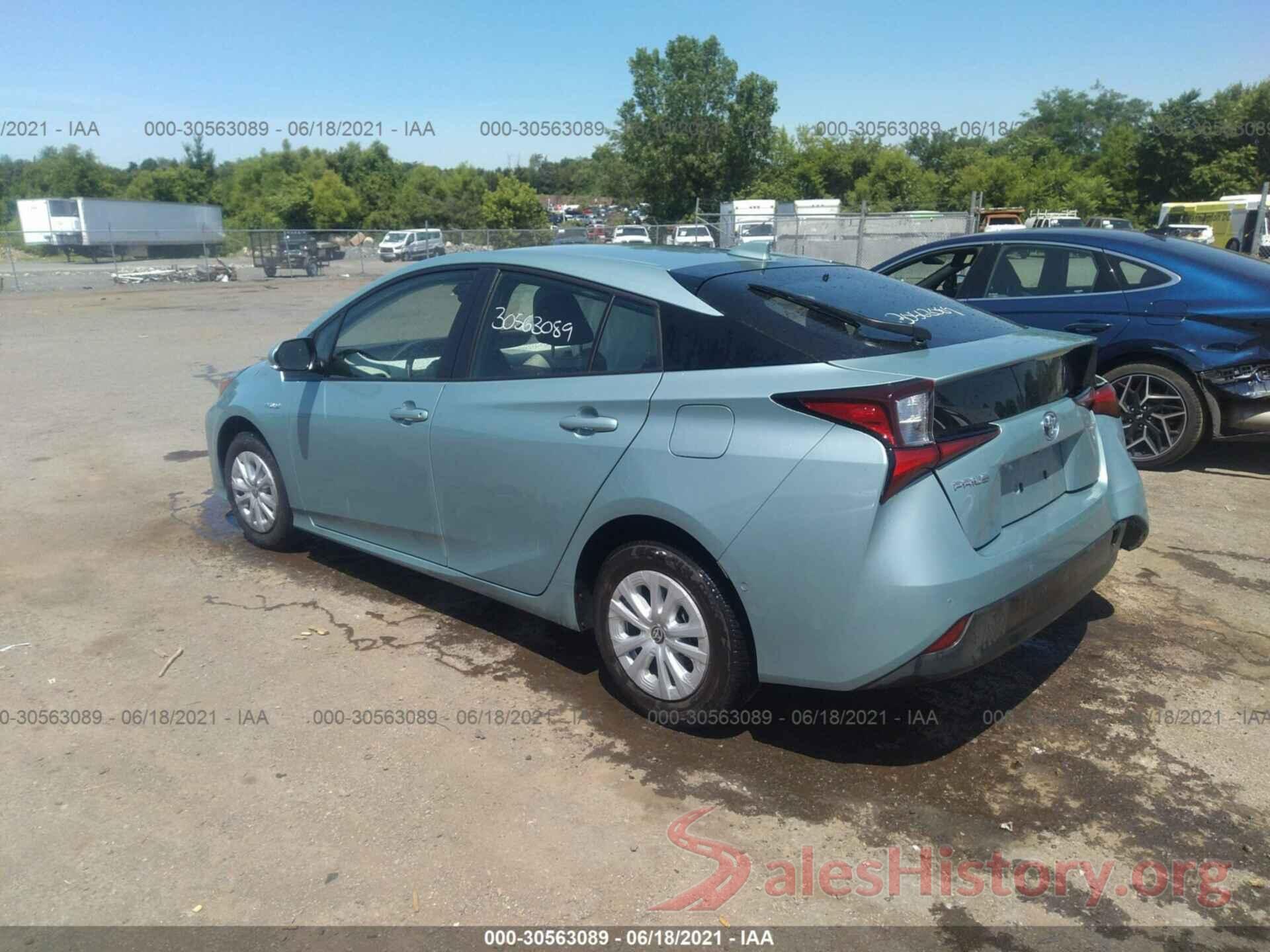 JTDKAMFU0M3133658 2021 TOYOTA PRIUS