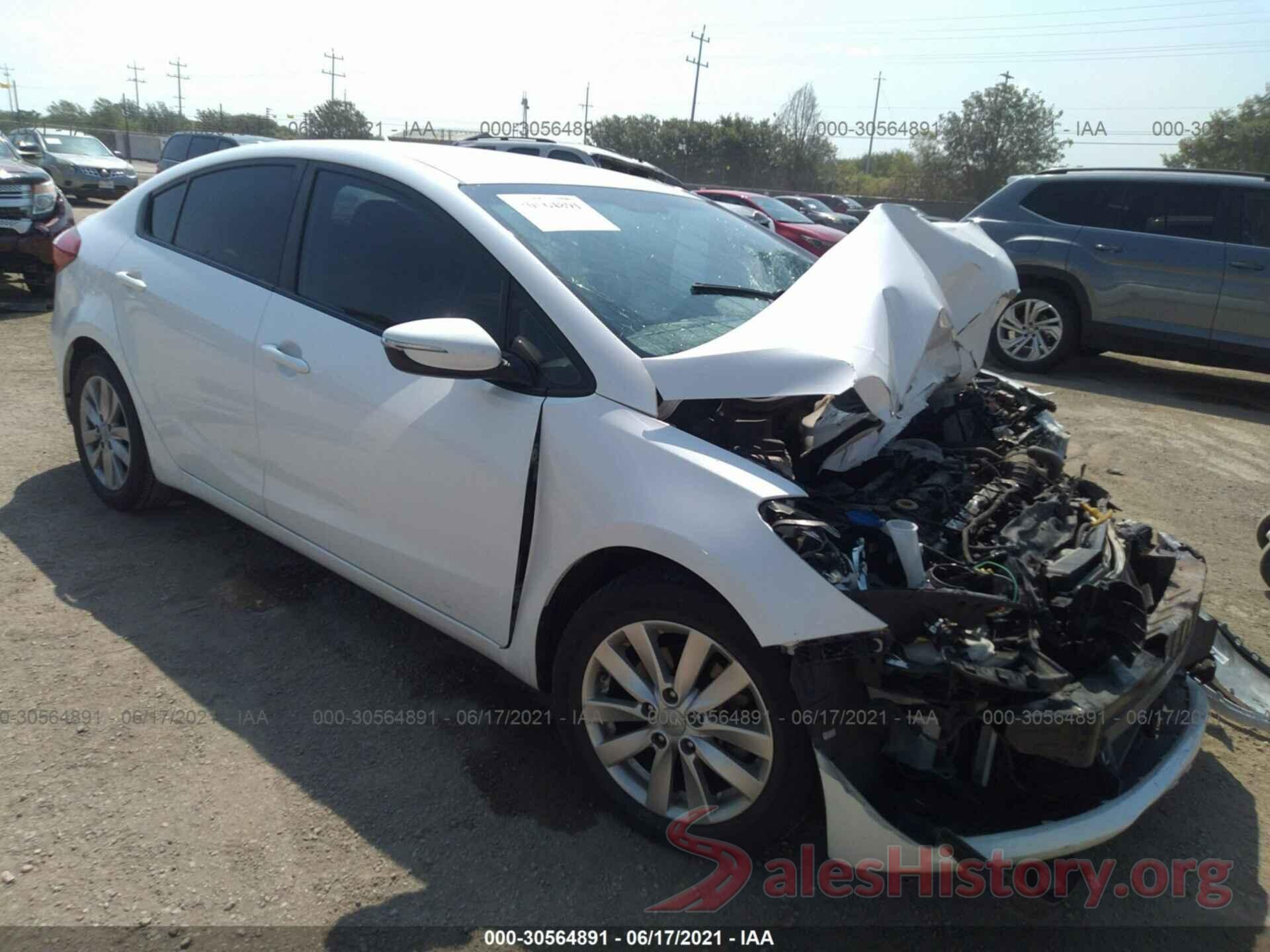 KNAFX4A60G5477313 2016 KIA FORTE