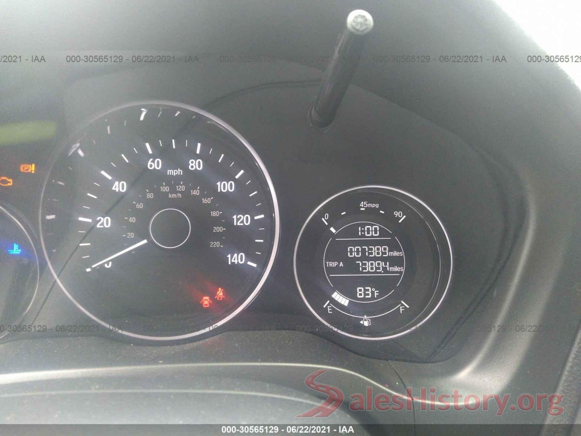 3CZRU6H19LG701447 2020 HONDA HR-V