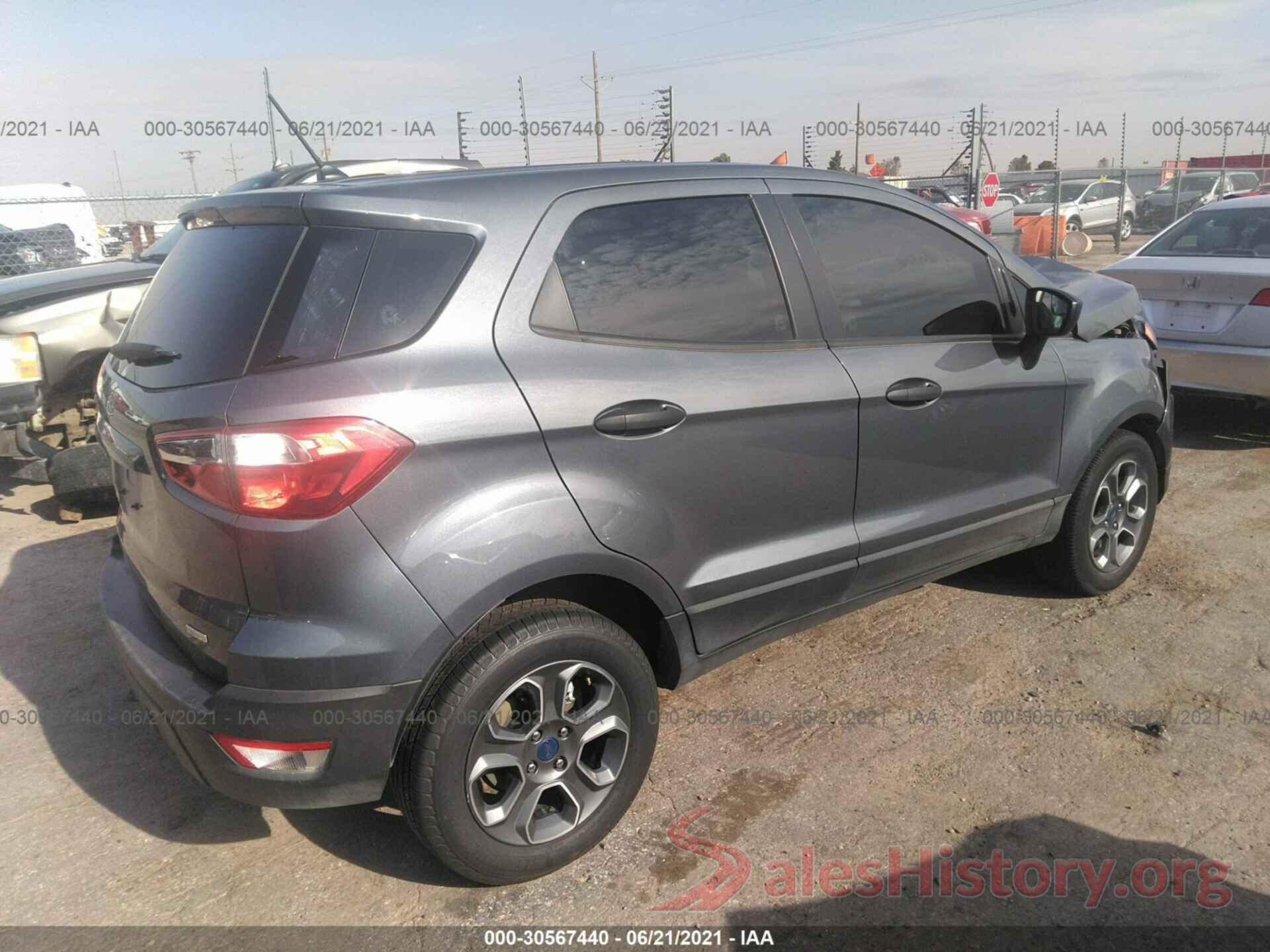 MAJ3S2FE6KC271870 2019 FORD ECOSPORT