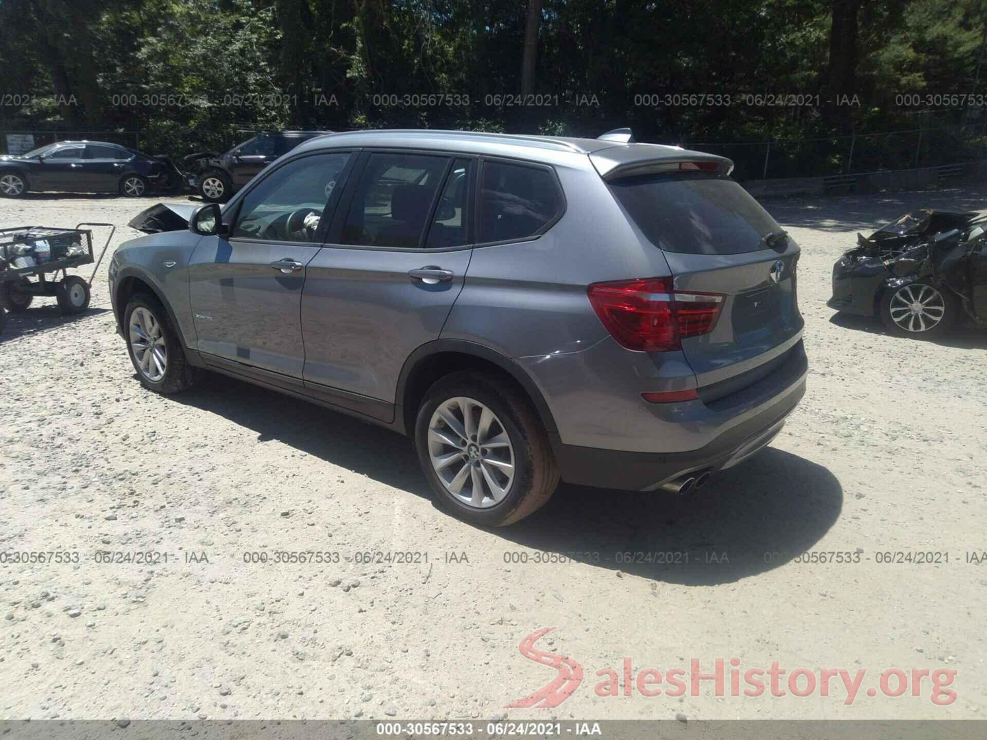 5UXWX9C39H0W75761 2017 BMW X3