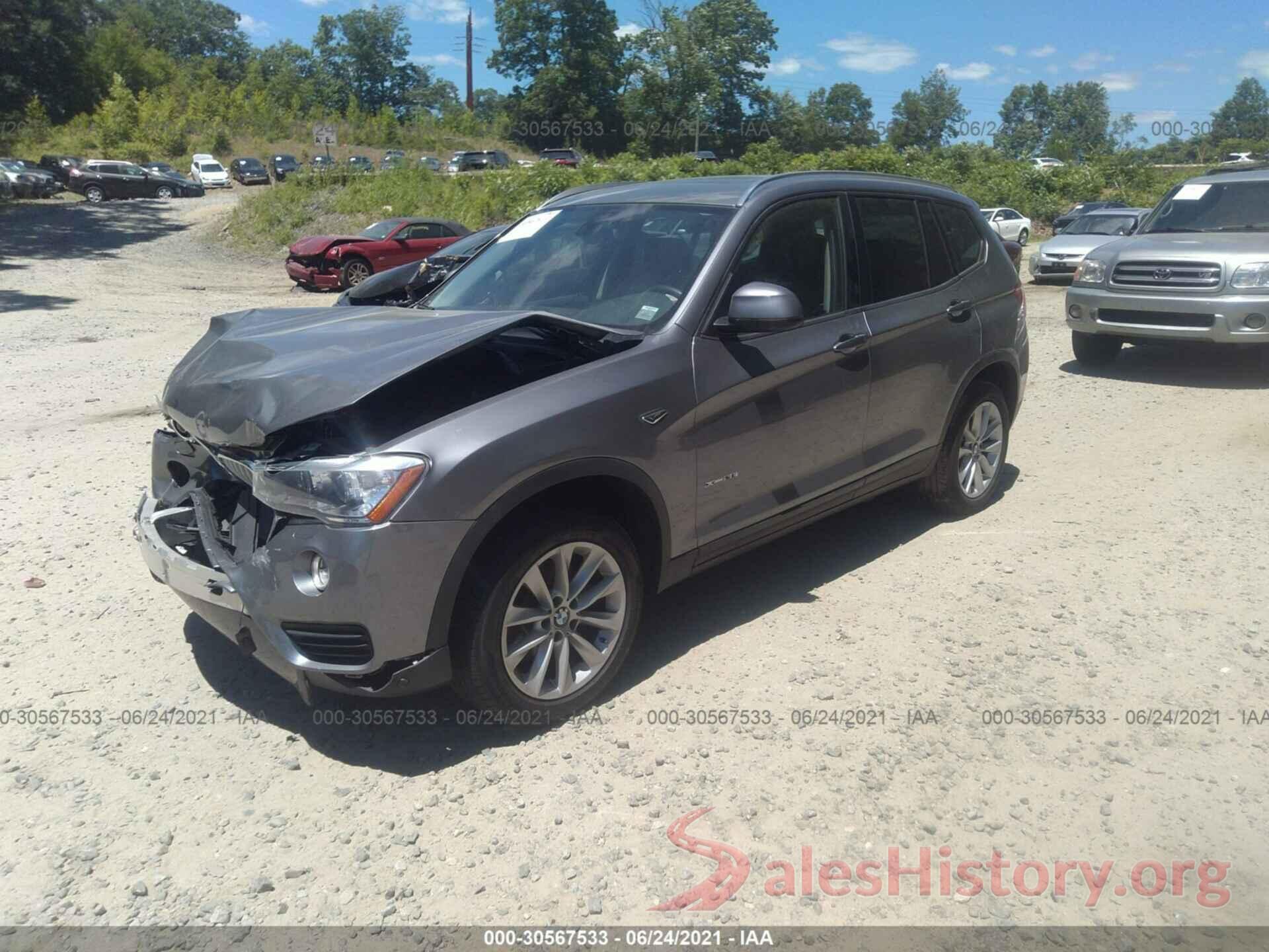 5UXWX9C39H0W75761 2017 BMW X3