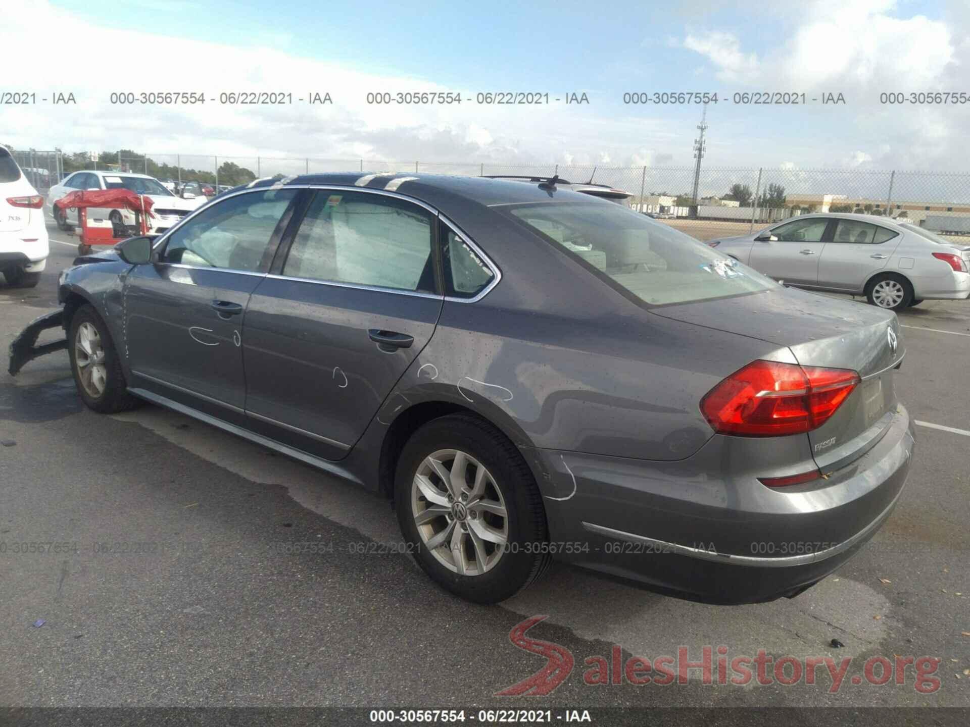 1VWAS7A3XGC049048 2016 VOLKSWAGEN PASSAT