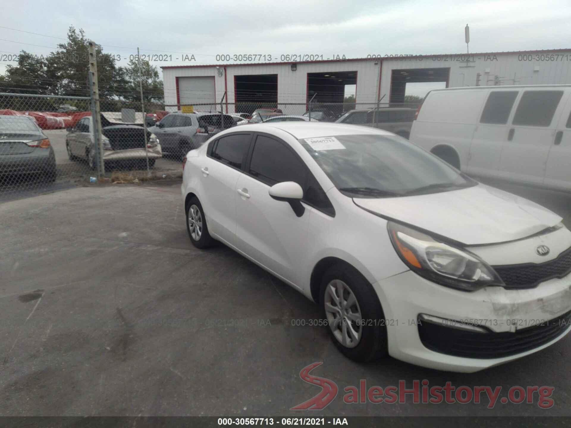 KNADM4A31G6558997 2016 KIA RIO