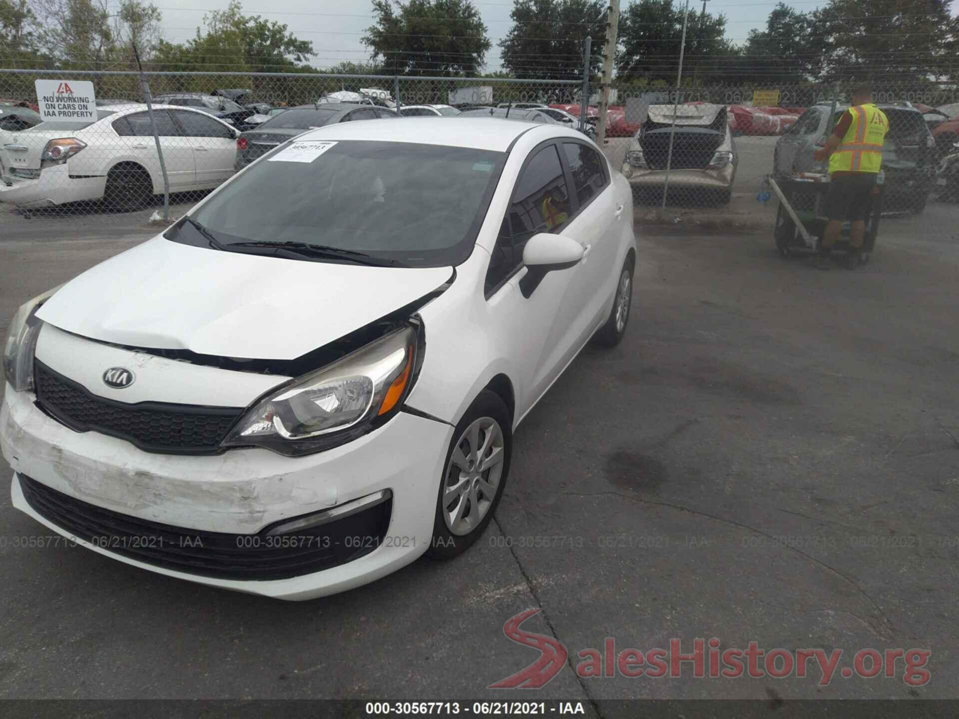 KNADM4A31G6558997 2016 KIA RIO