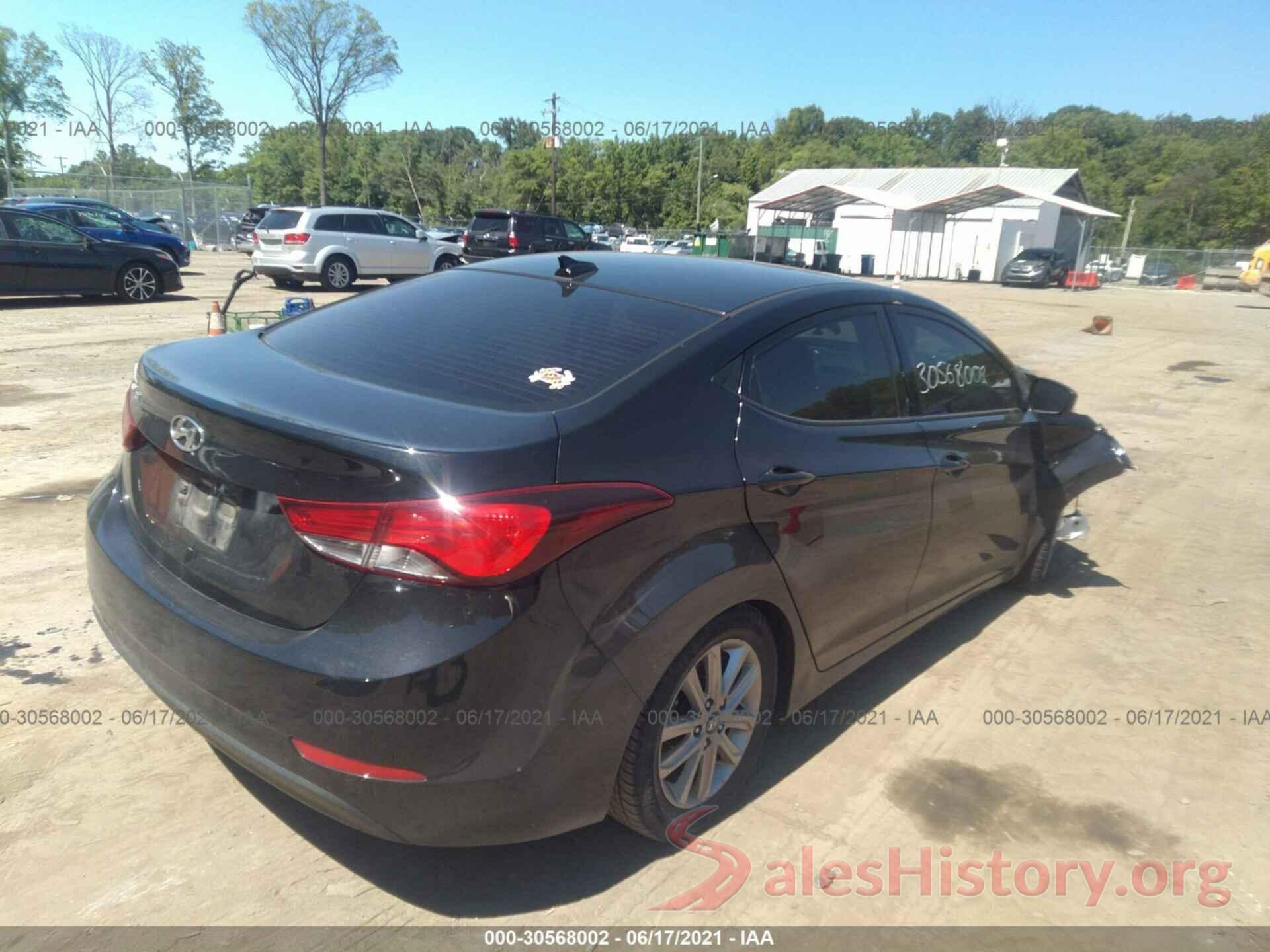 5NPDH4AE9GH788303 2016 HYUNDAI ELANTRA