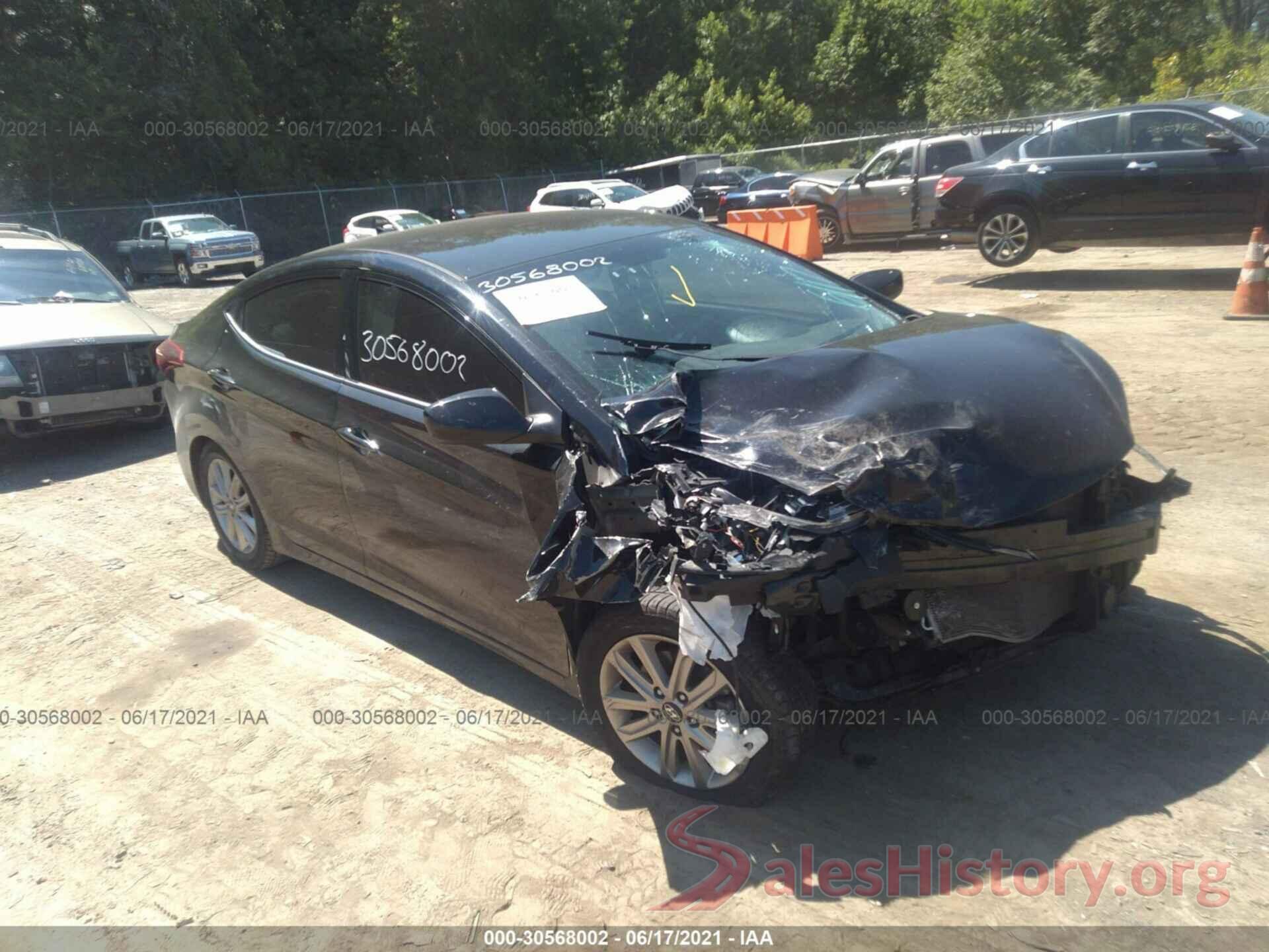 5NPDH4AE9GH788303 2016 HYUNDAI ELANTRA