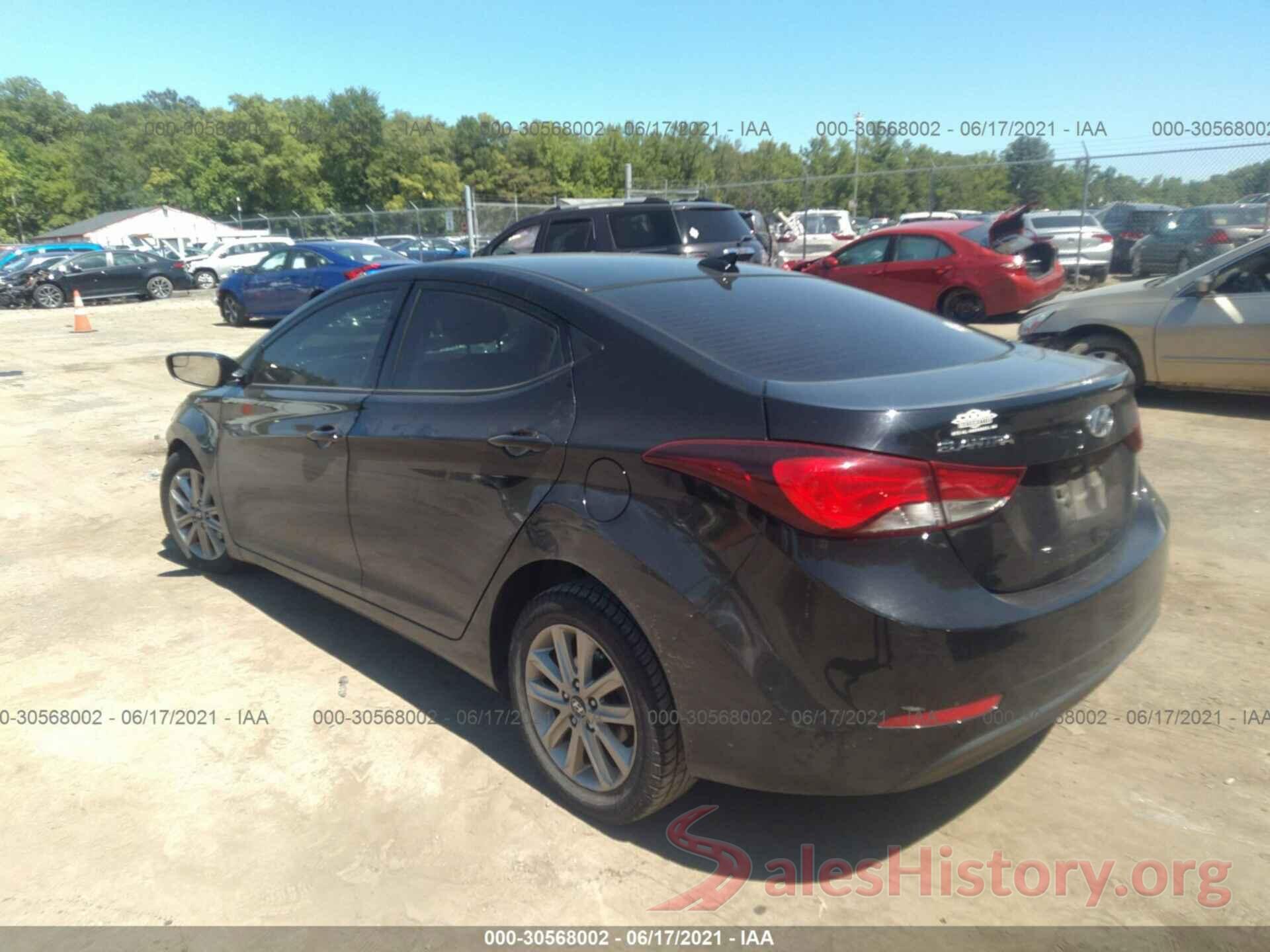 5NPDH4AE9GH788303 2016 HYUNDAI ELANTRA